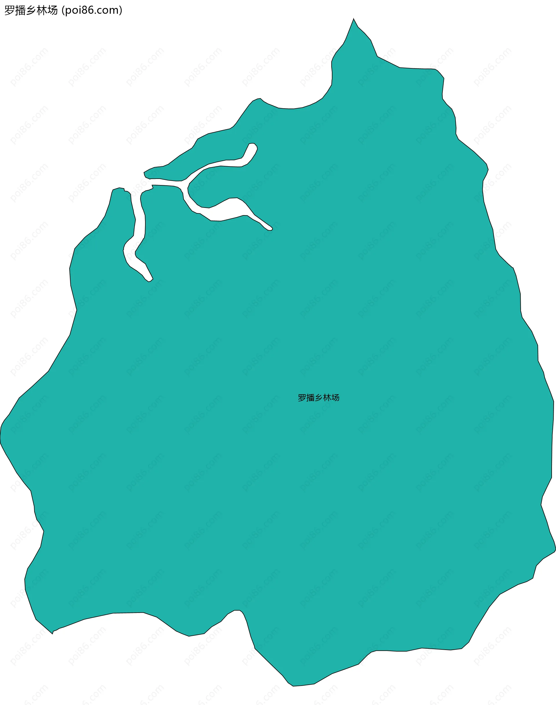 罗播乡林场边界地图