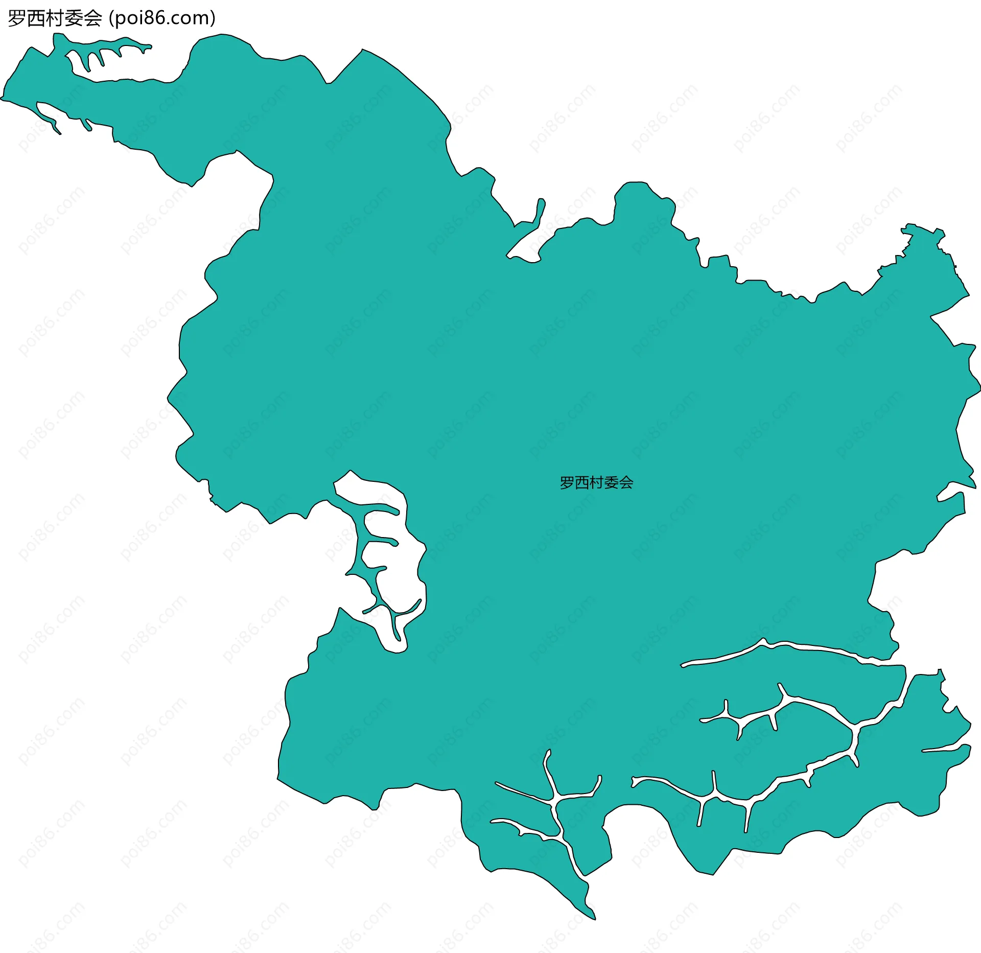 罗西村委会边界地图