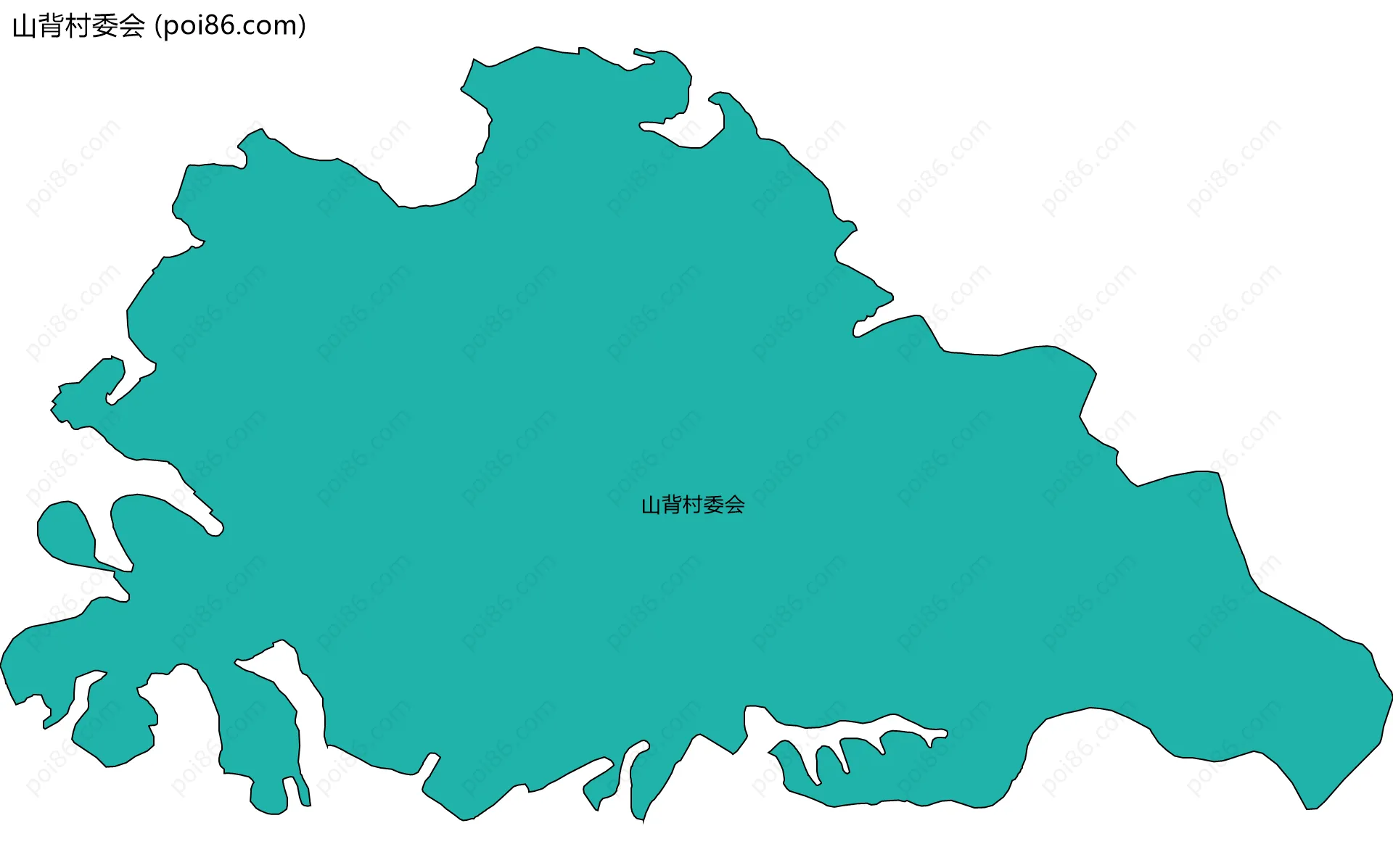 山背村委会边界地图