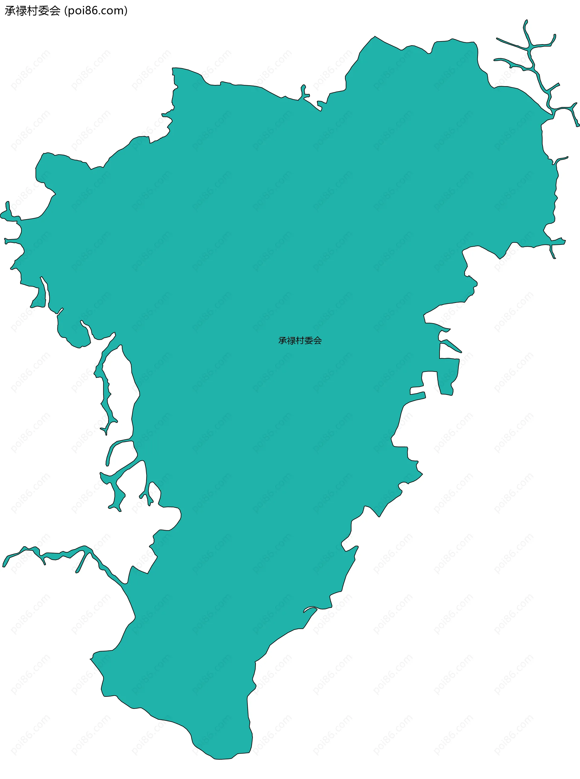 承禄村委会边界地图