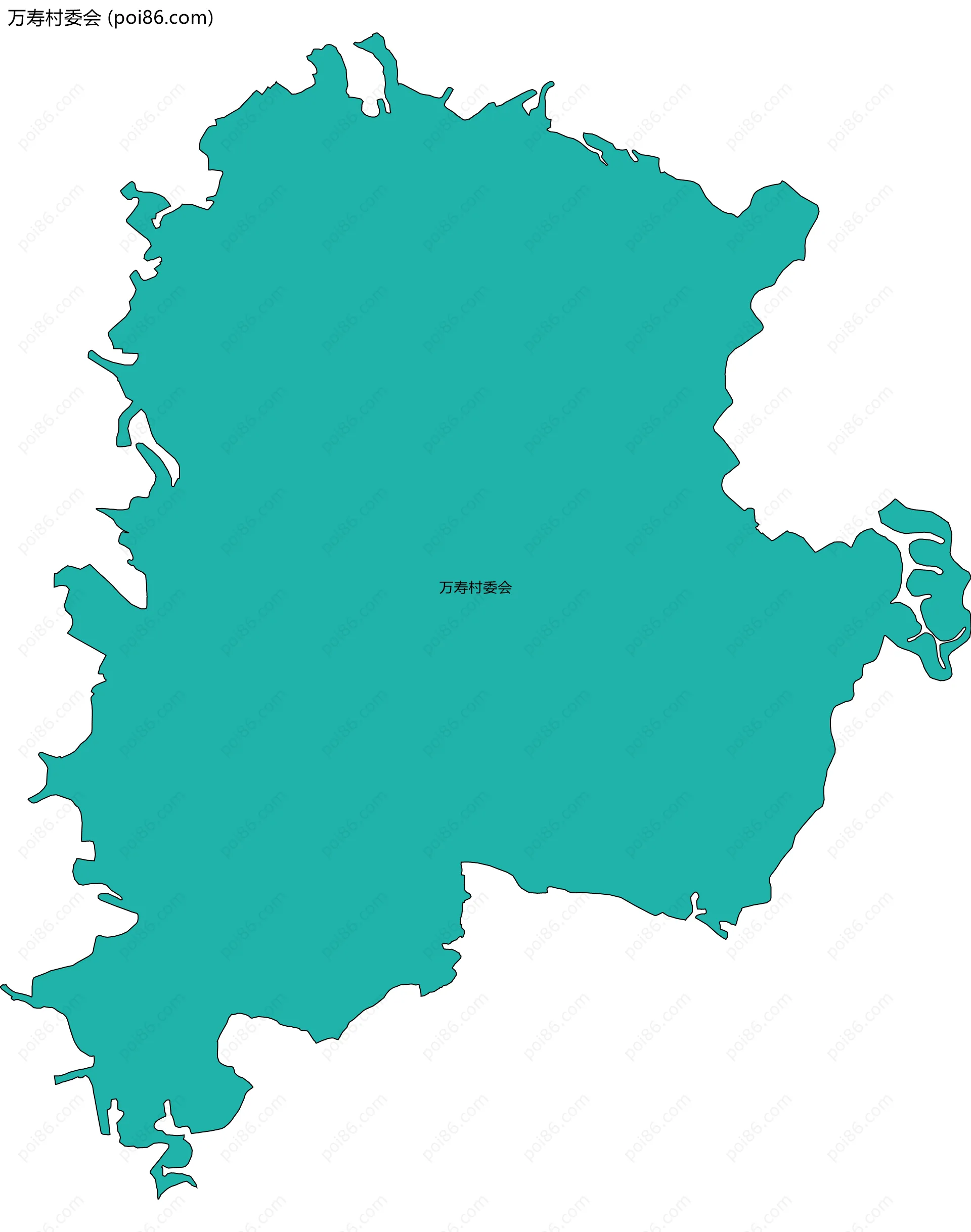 万寿村委会边界地图