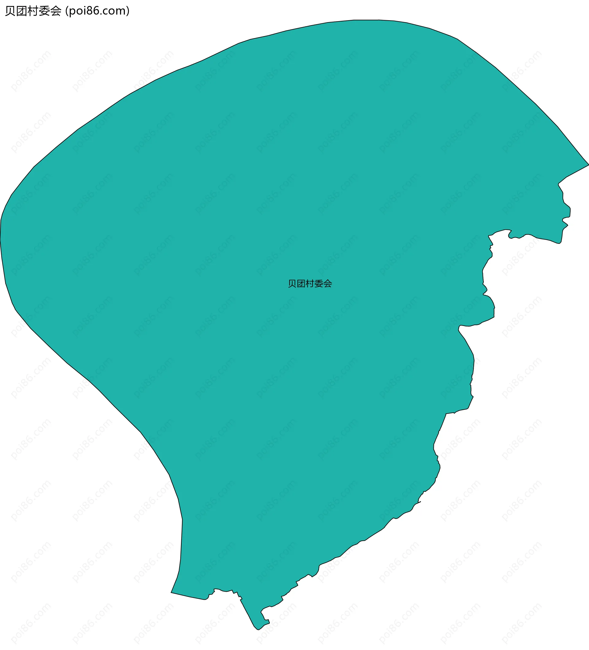 贝团村委会边界地图