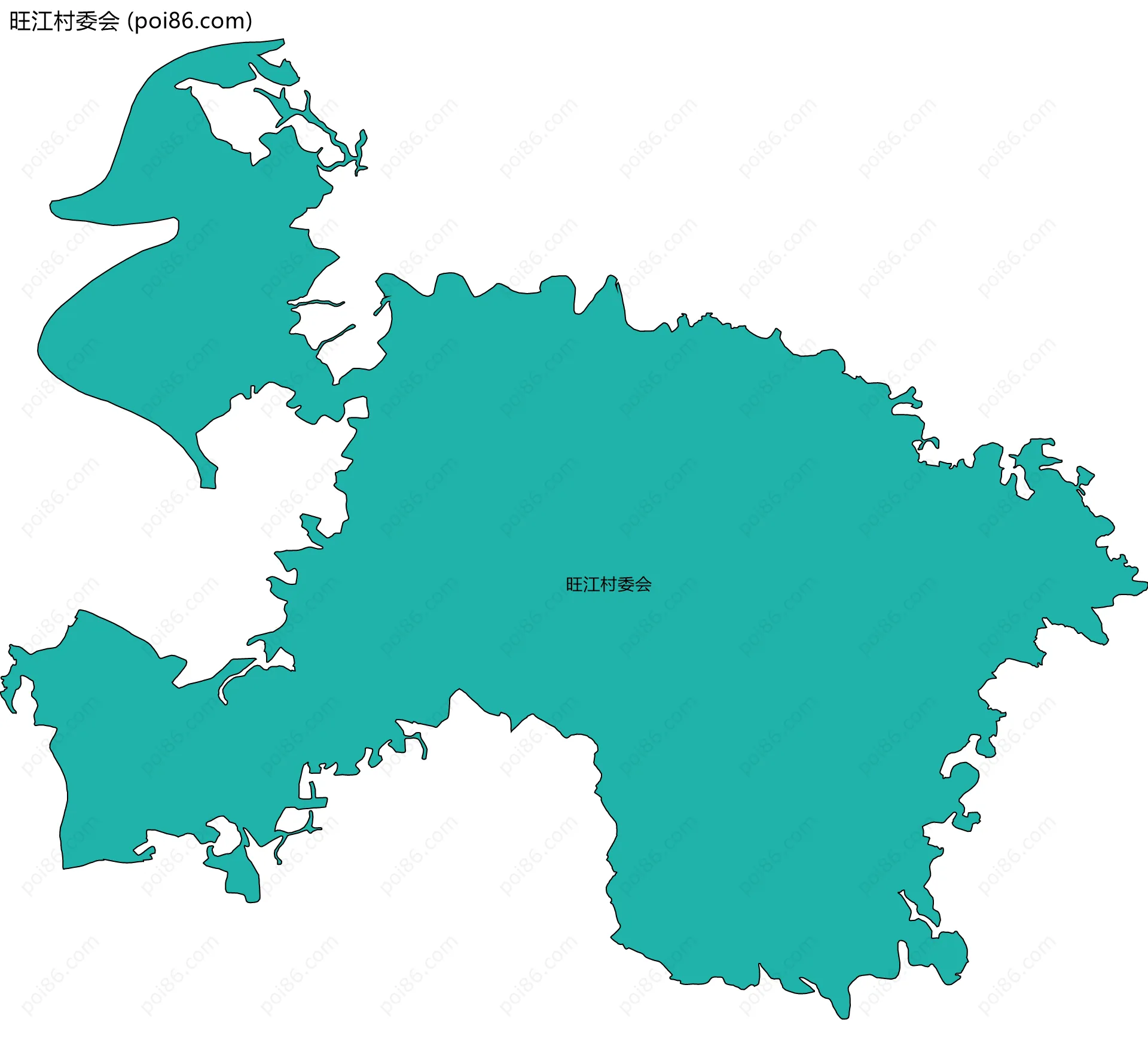 旺江村委会边界地图