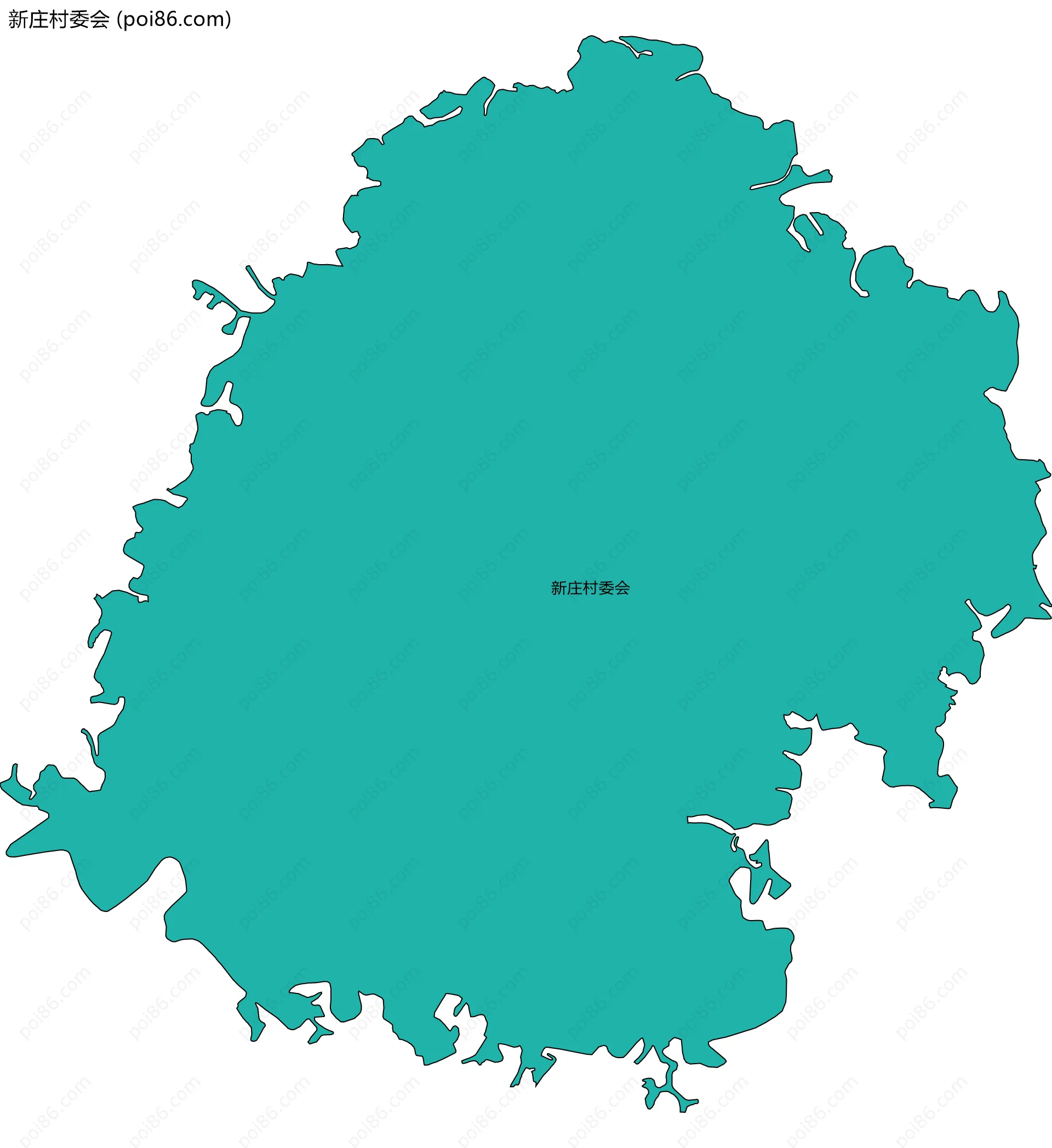 新庄村委会边界地图