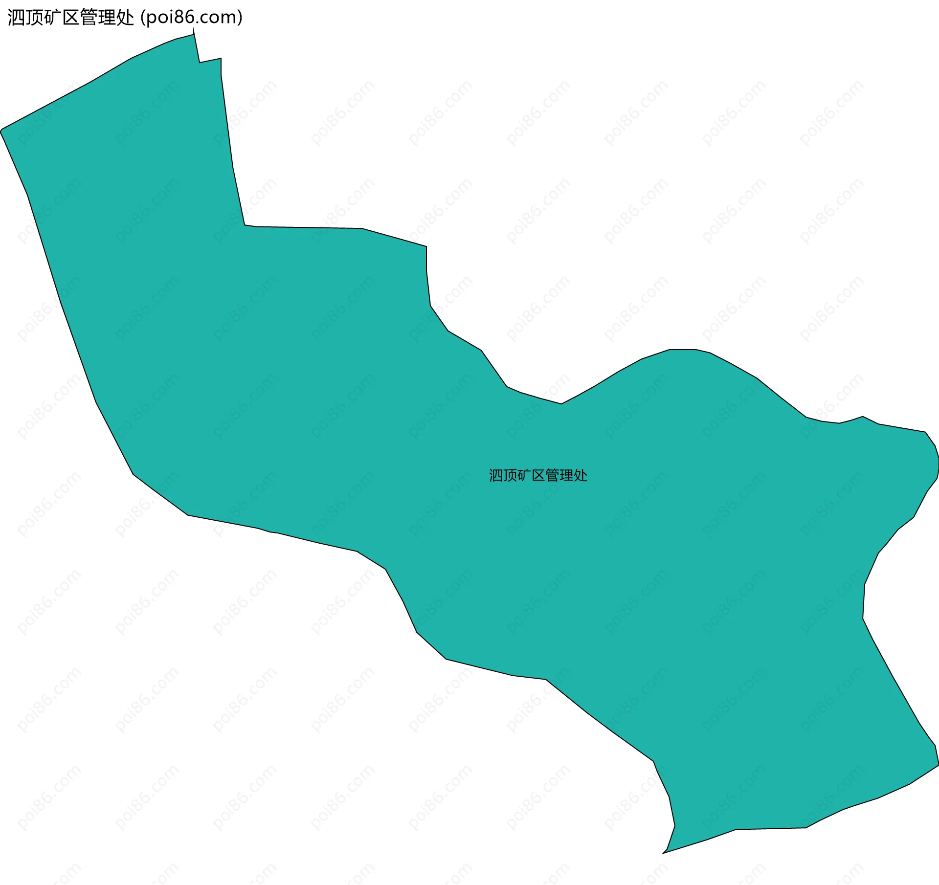 泗顶矿区管理处边界地图