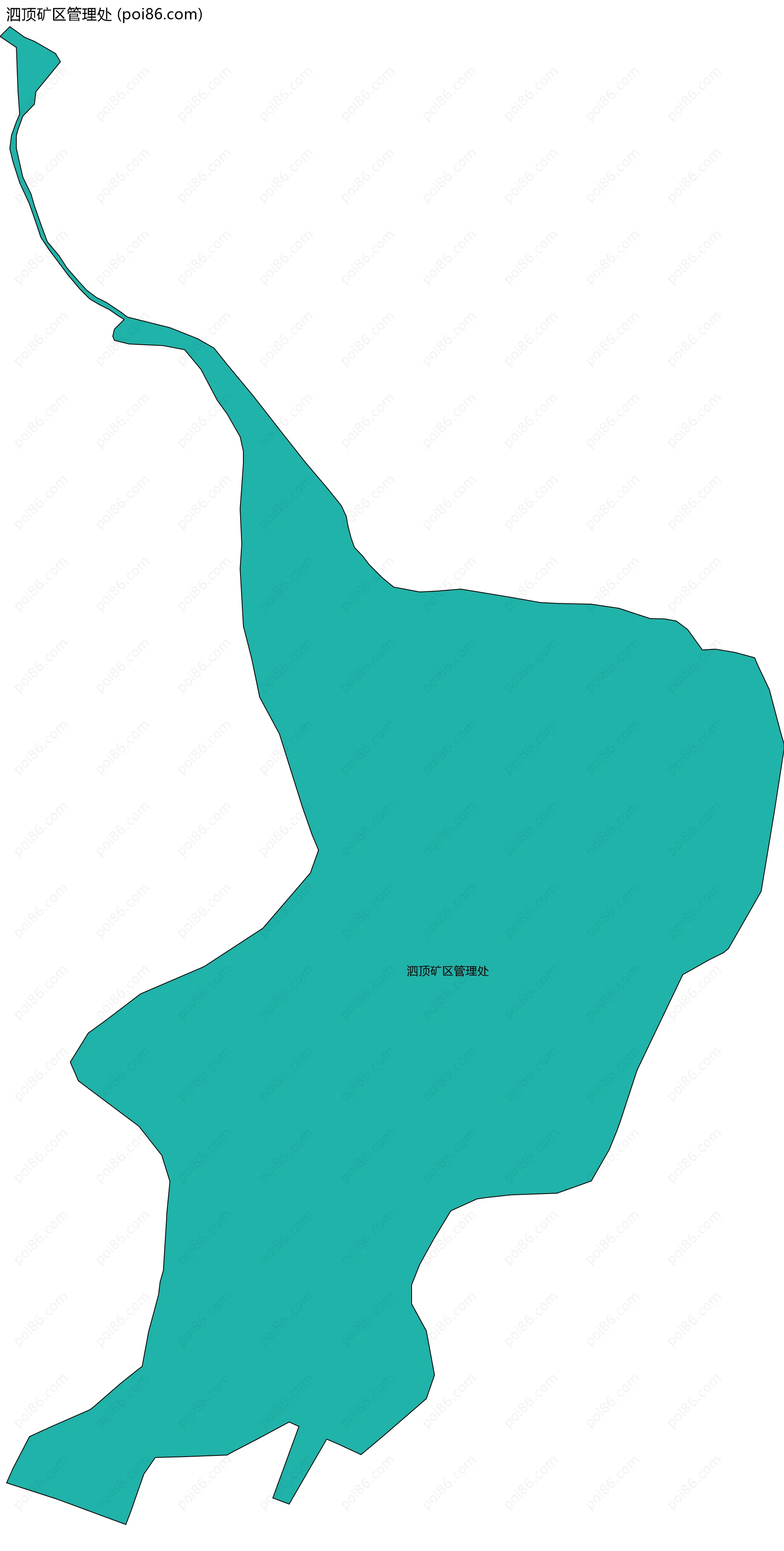 泗顶矿区管理处边界地图