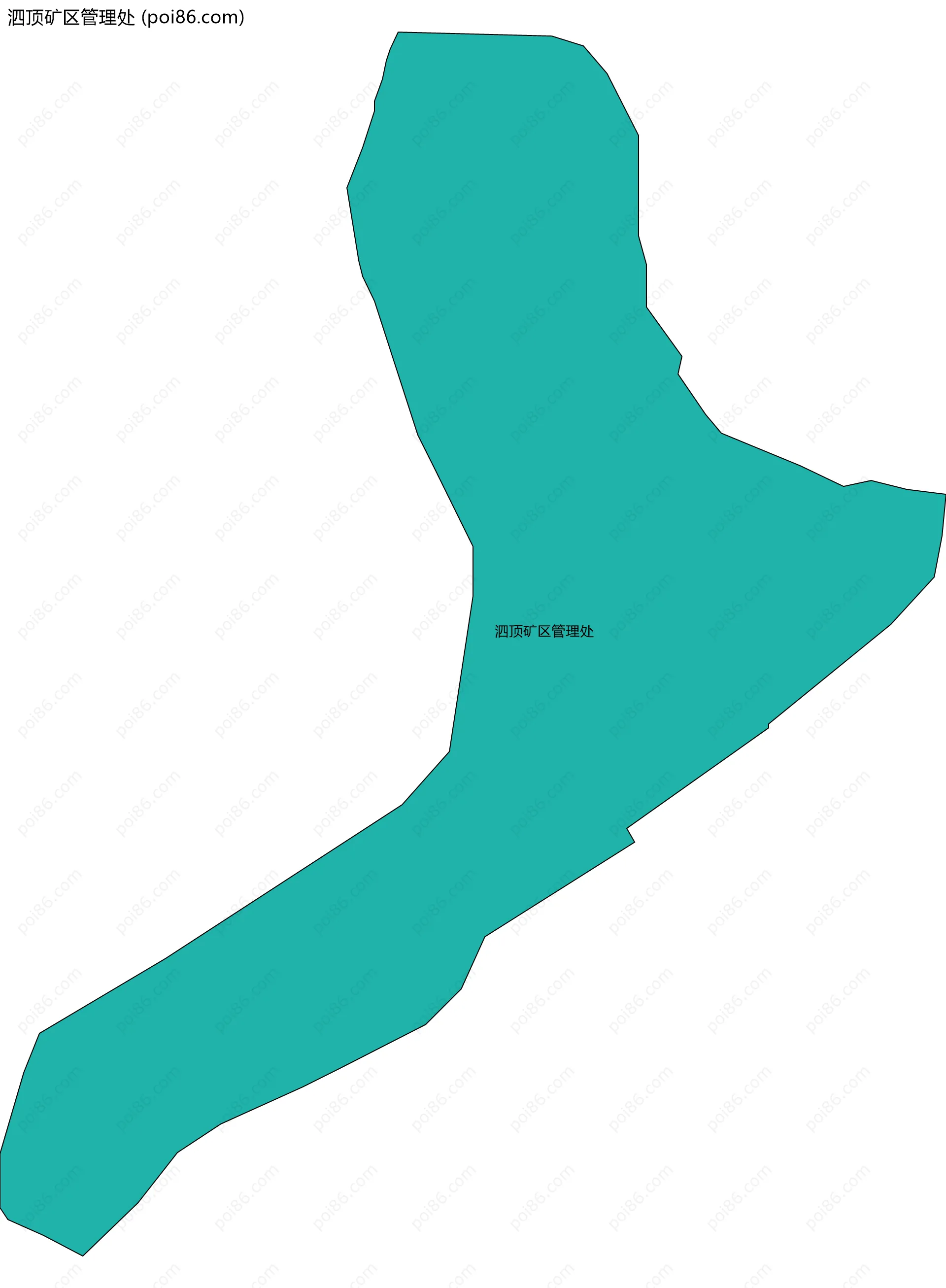 泗顶矿区管理处边界地图