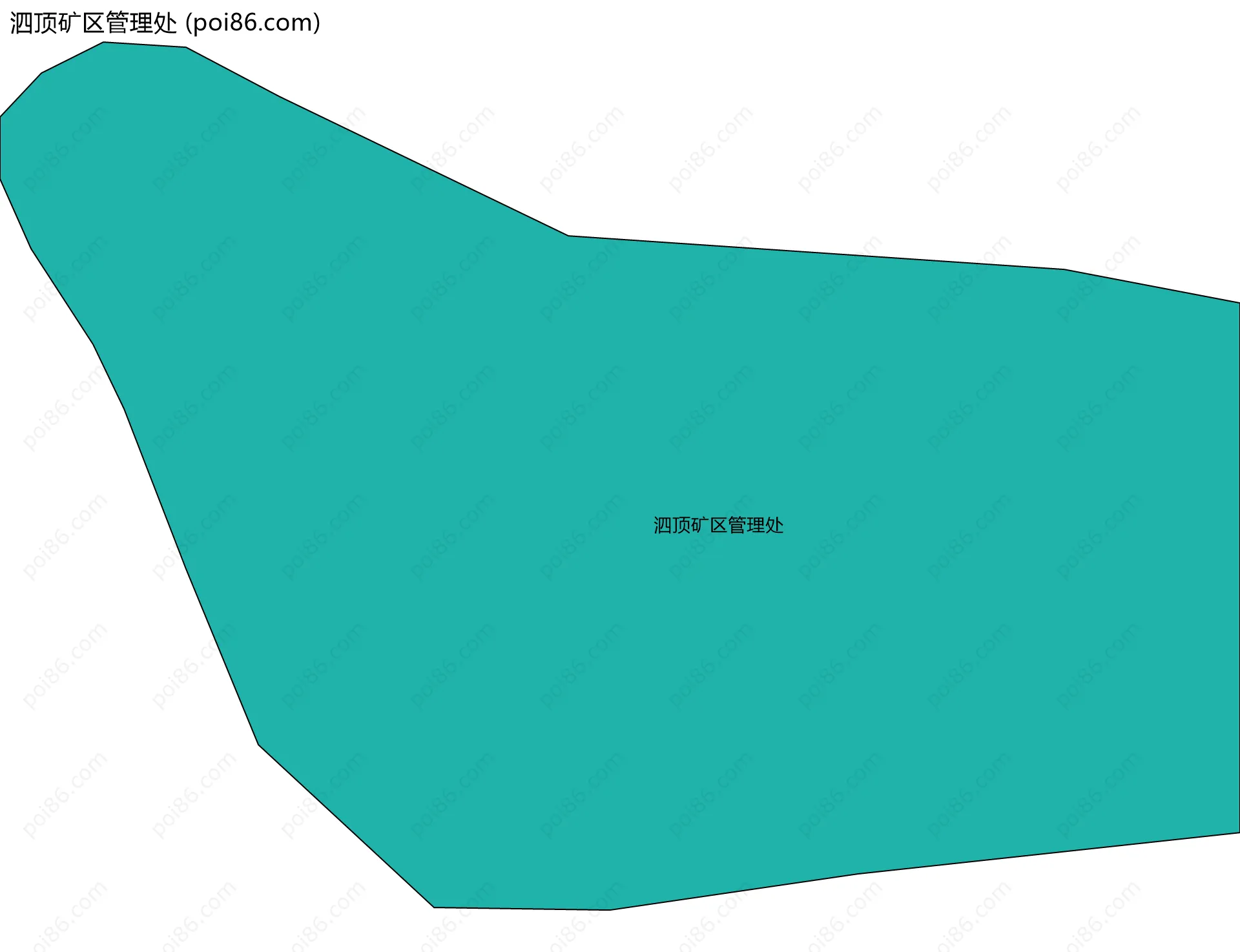泗顶矿区管理处边界地图