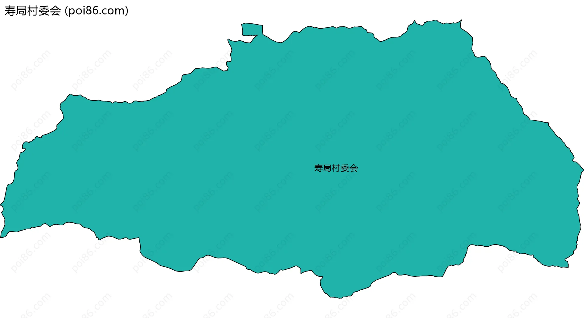 寿局村委会边界地图