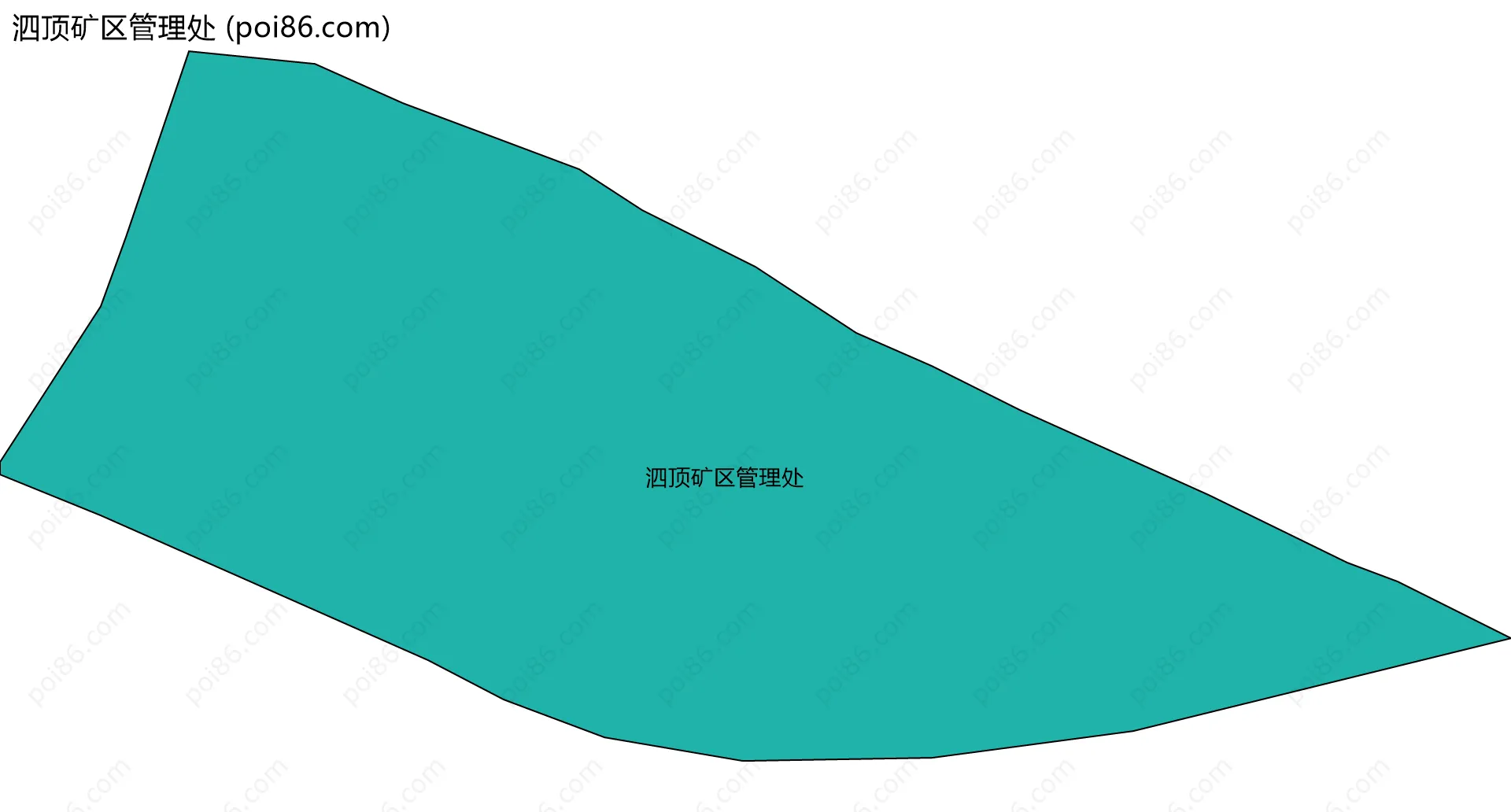 泗顶矿区管理处边界地图
