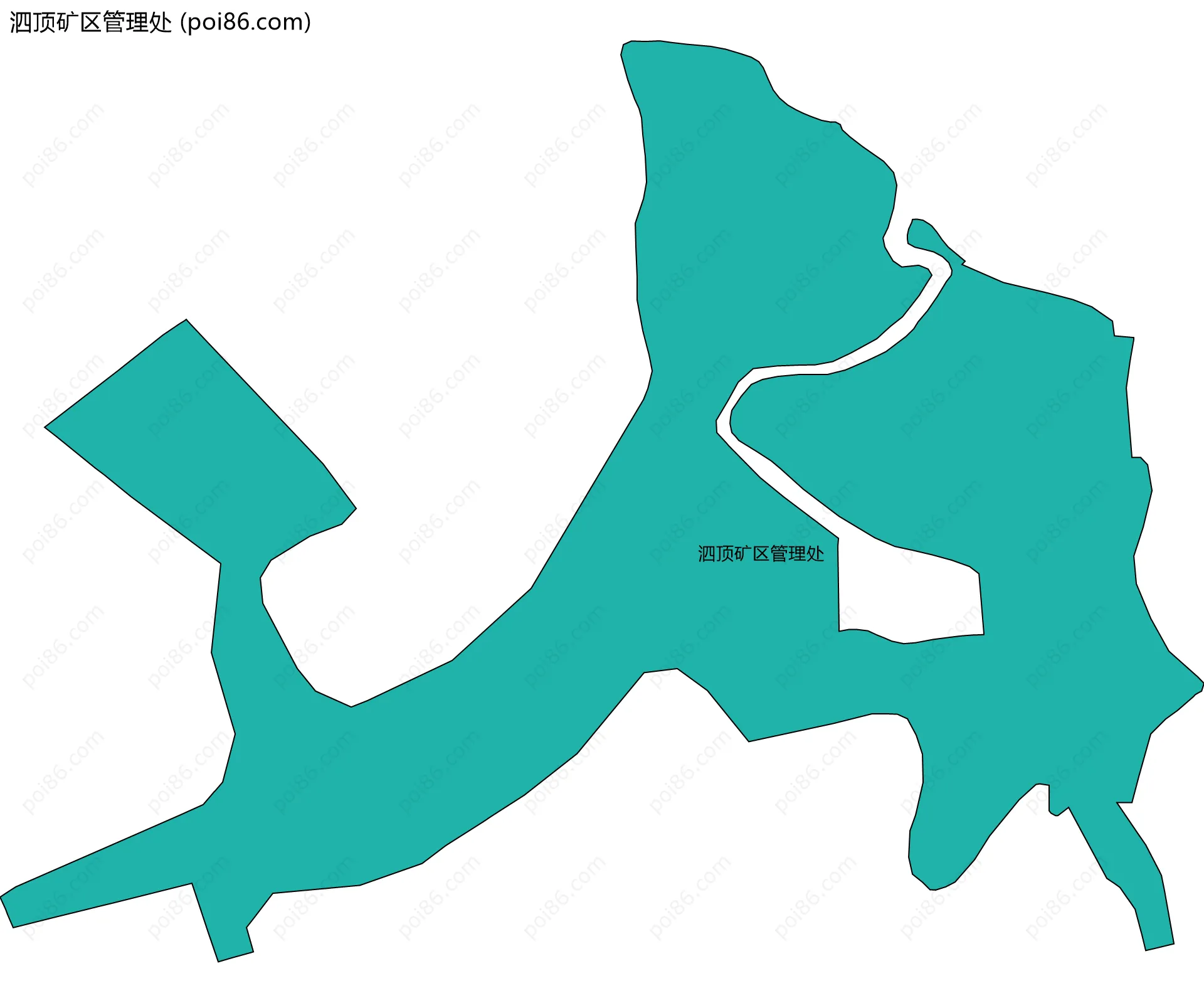 泗顶矿区管理处边界地图