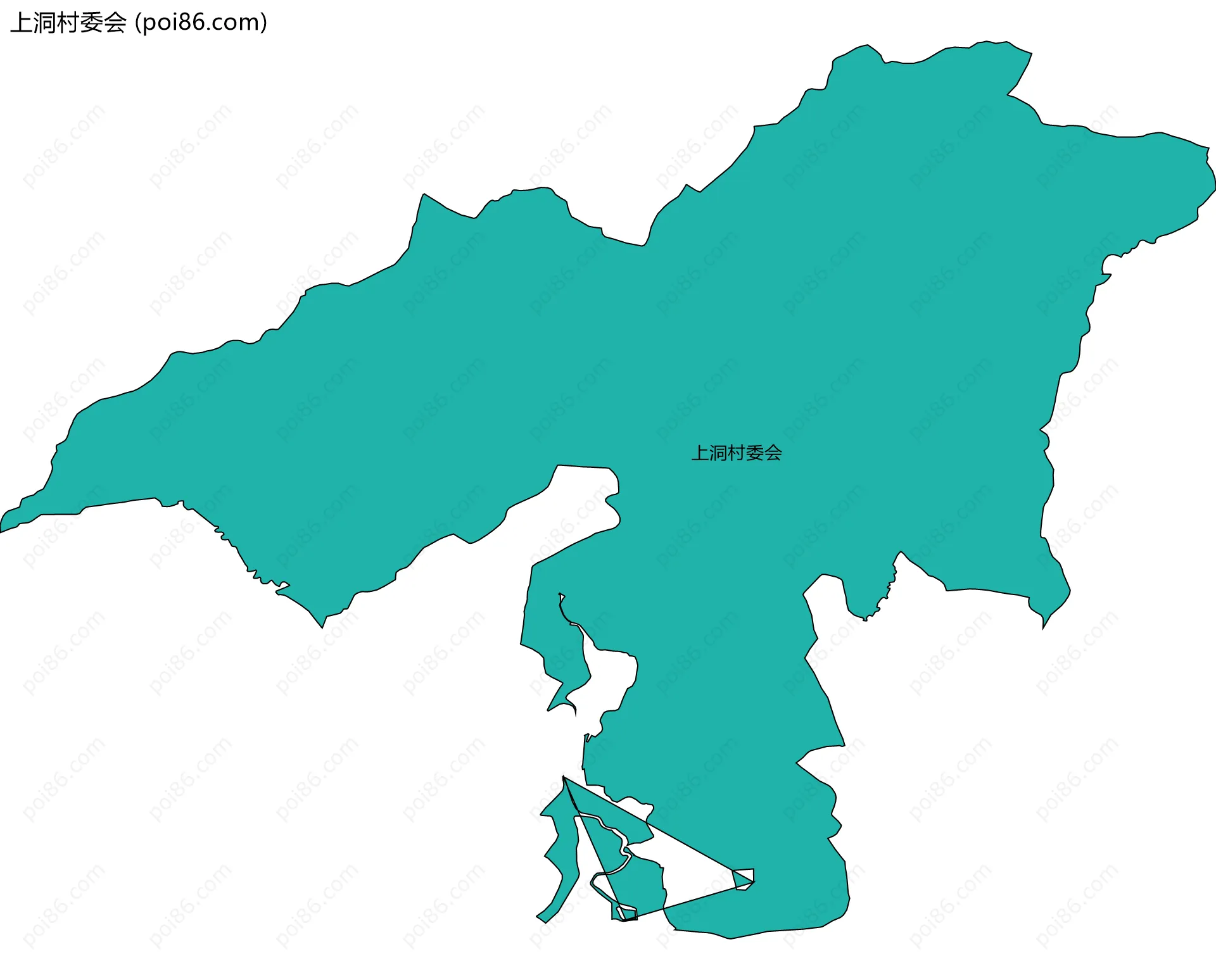 上洞村委会边界地图