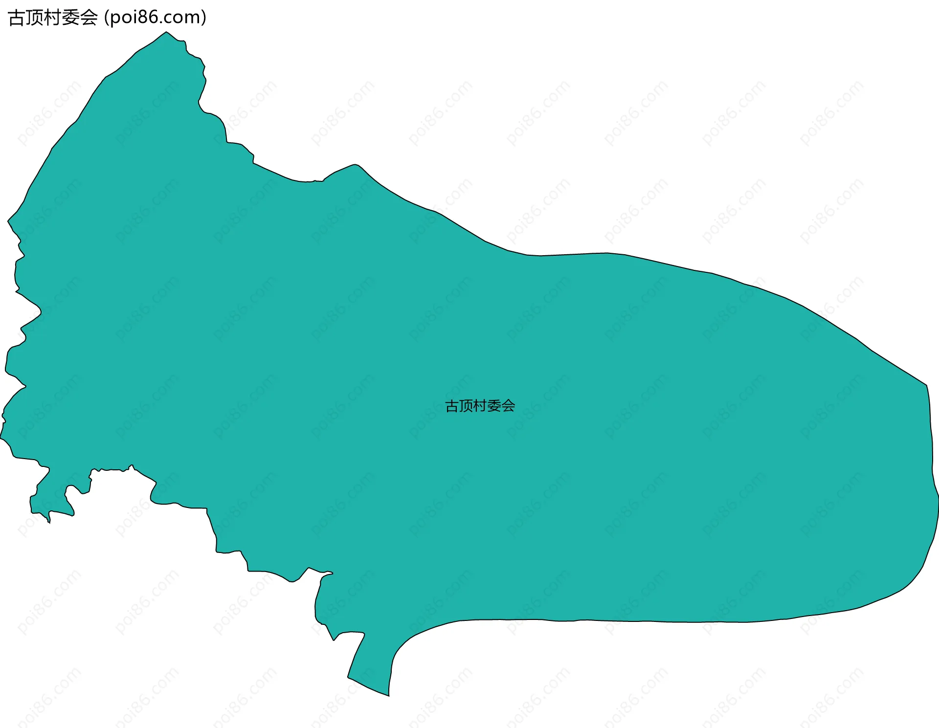 古顶村委会边界地图
