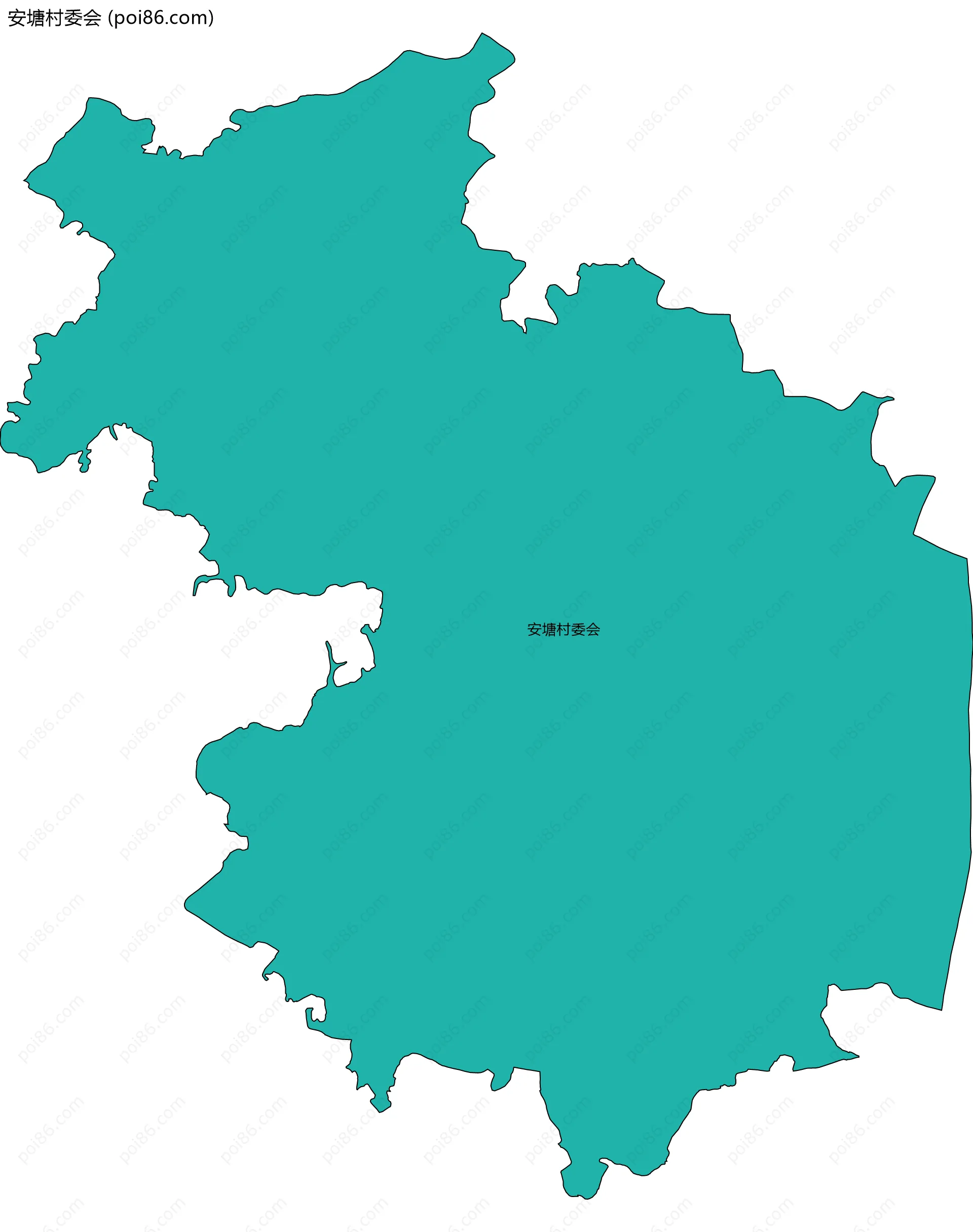 安塘村委会边界地图