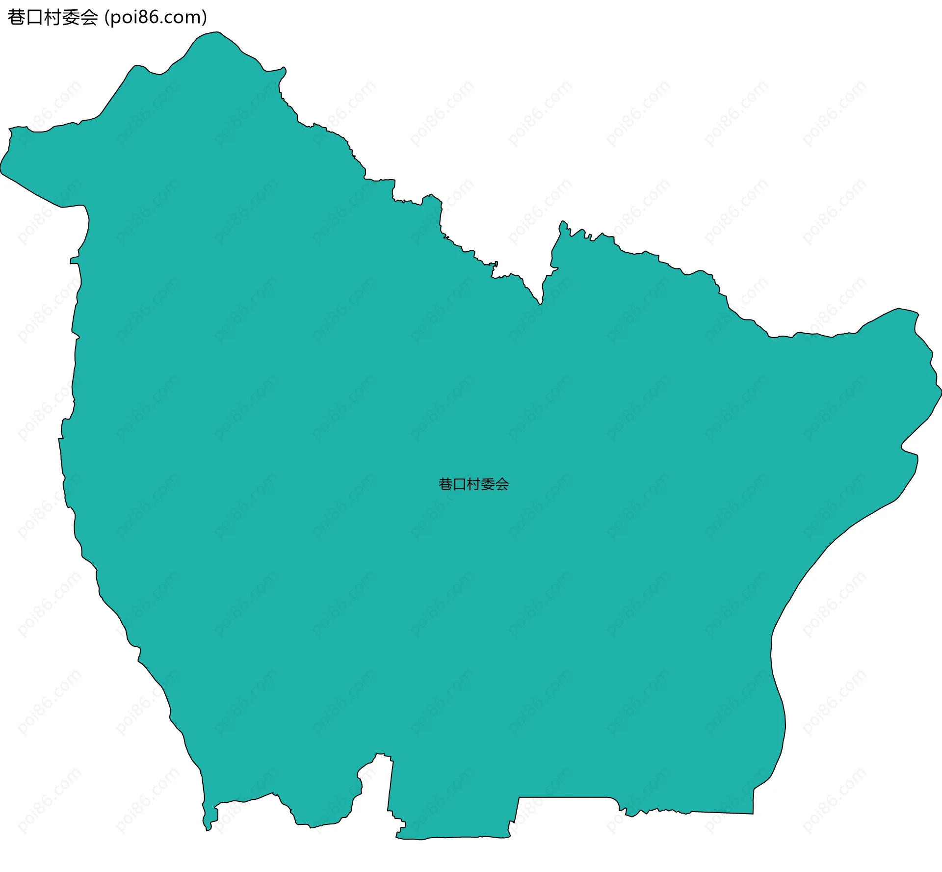 巷口村委会边界地图