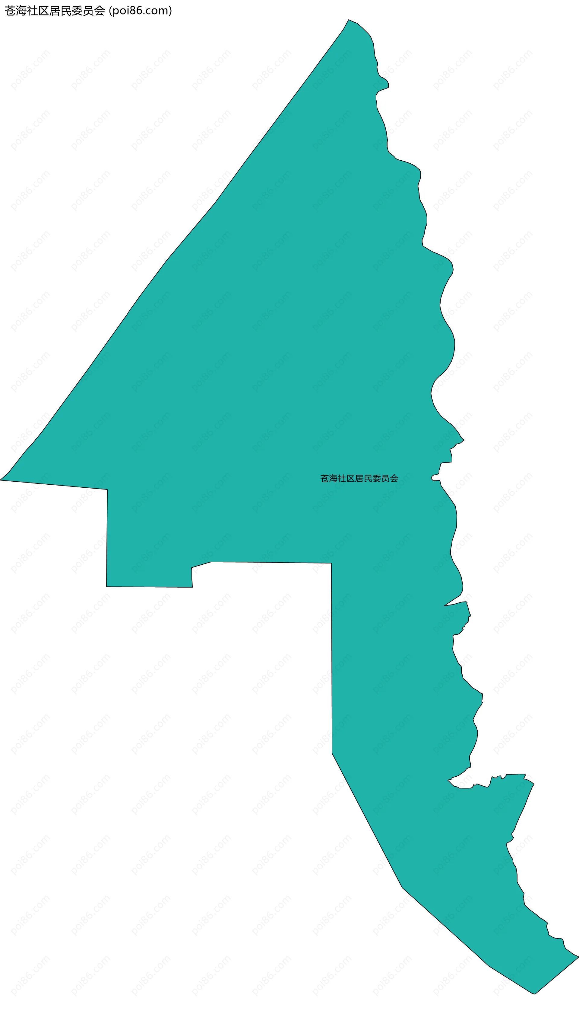 苍海社区居民委员会边界地图