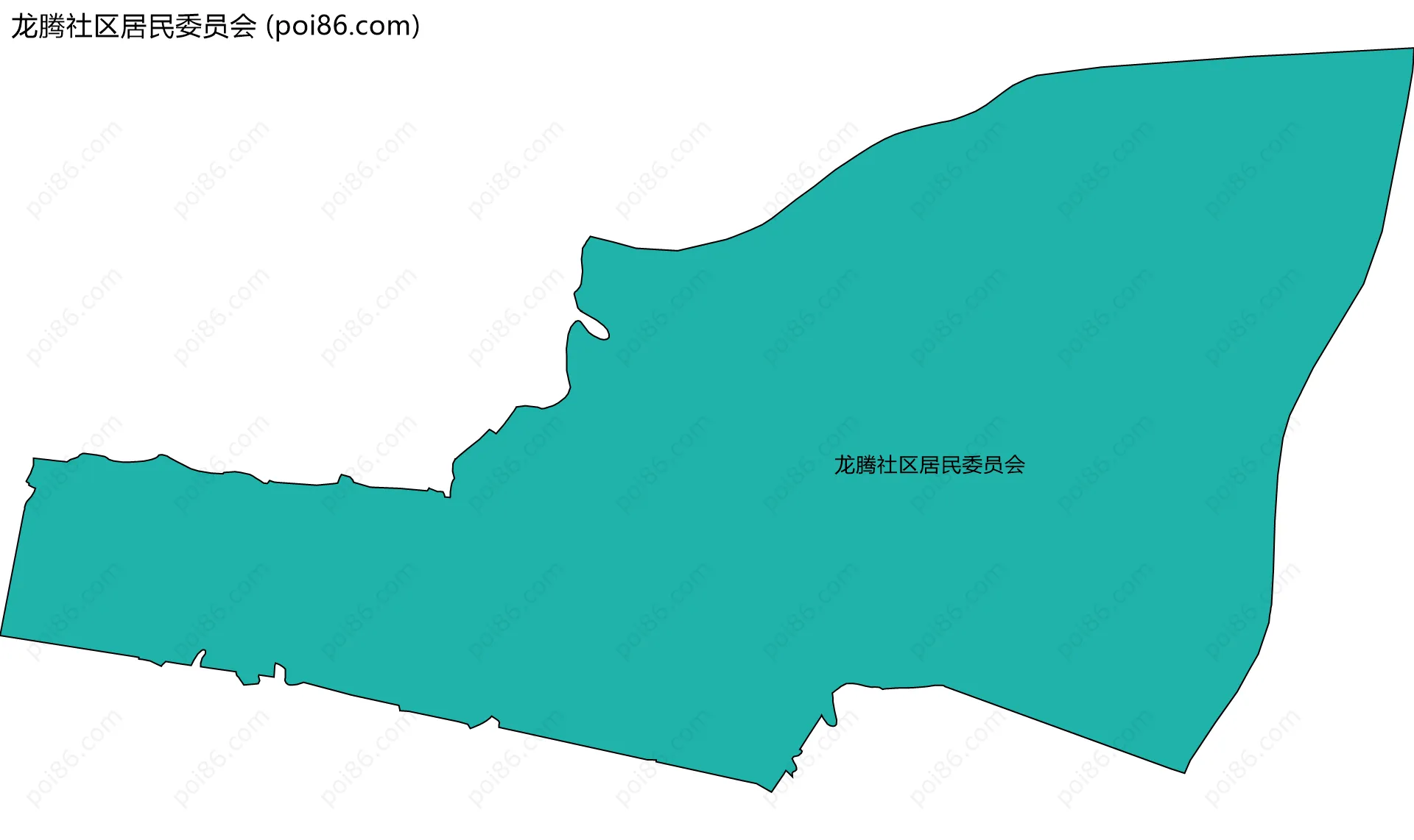 龙腾社区居民委员会边界地图