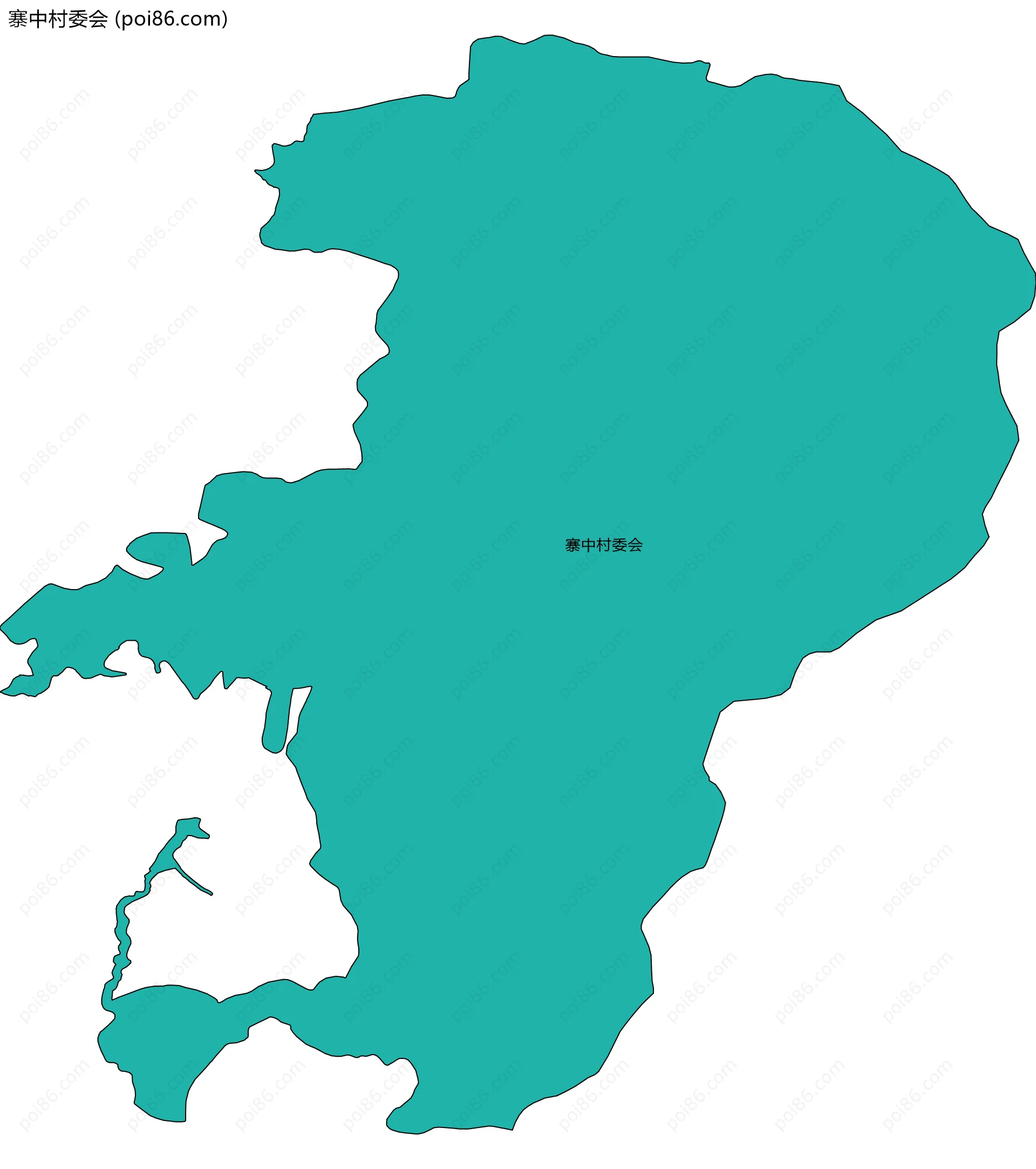 寨中村委会边界地图