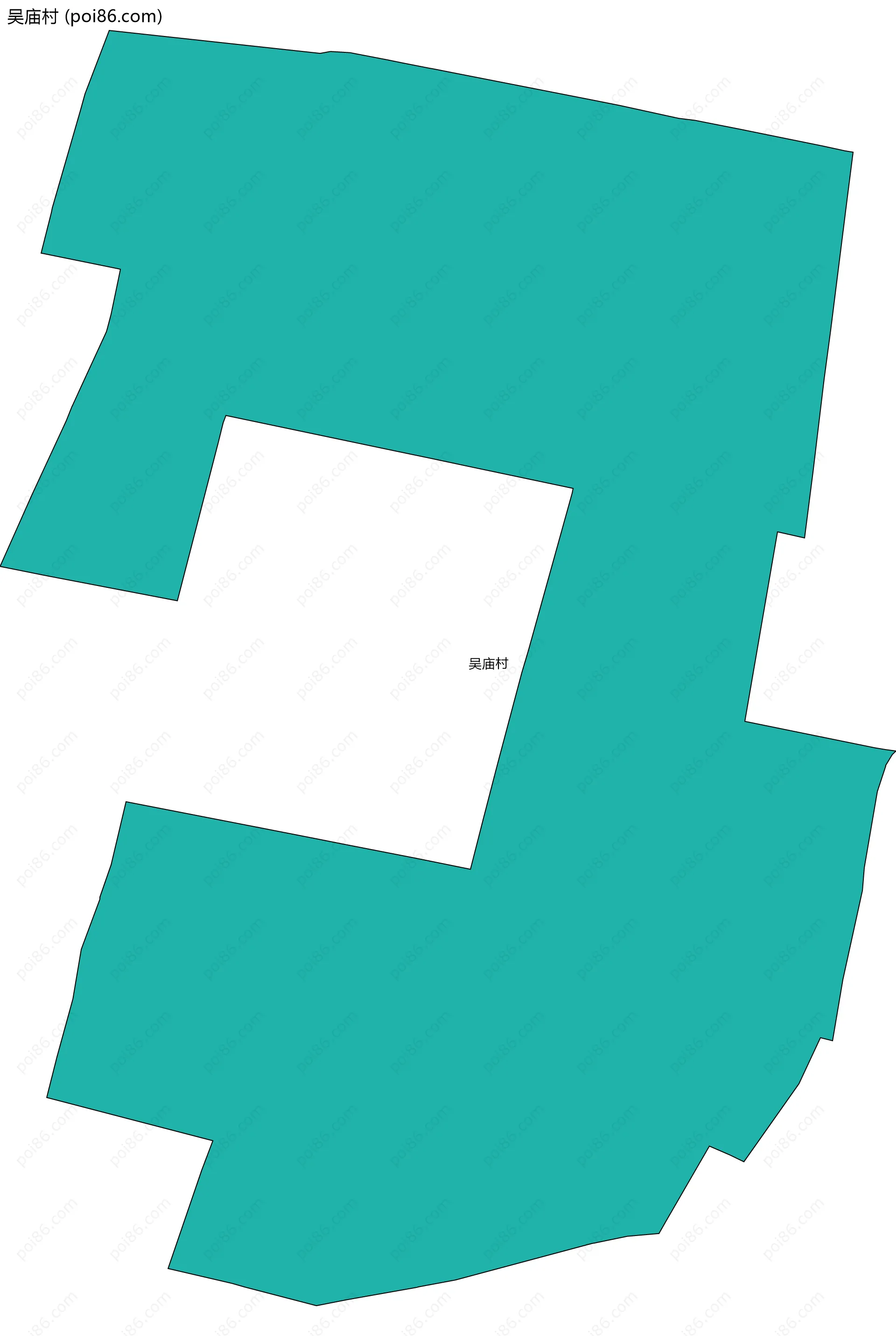 吴庙村边界地图