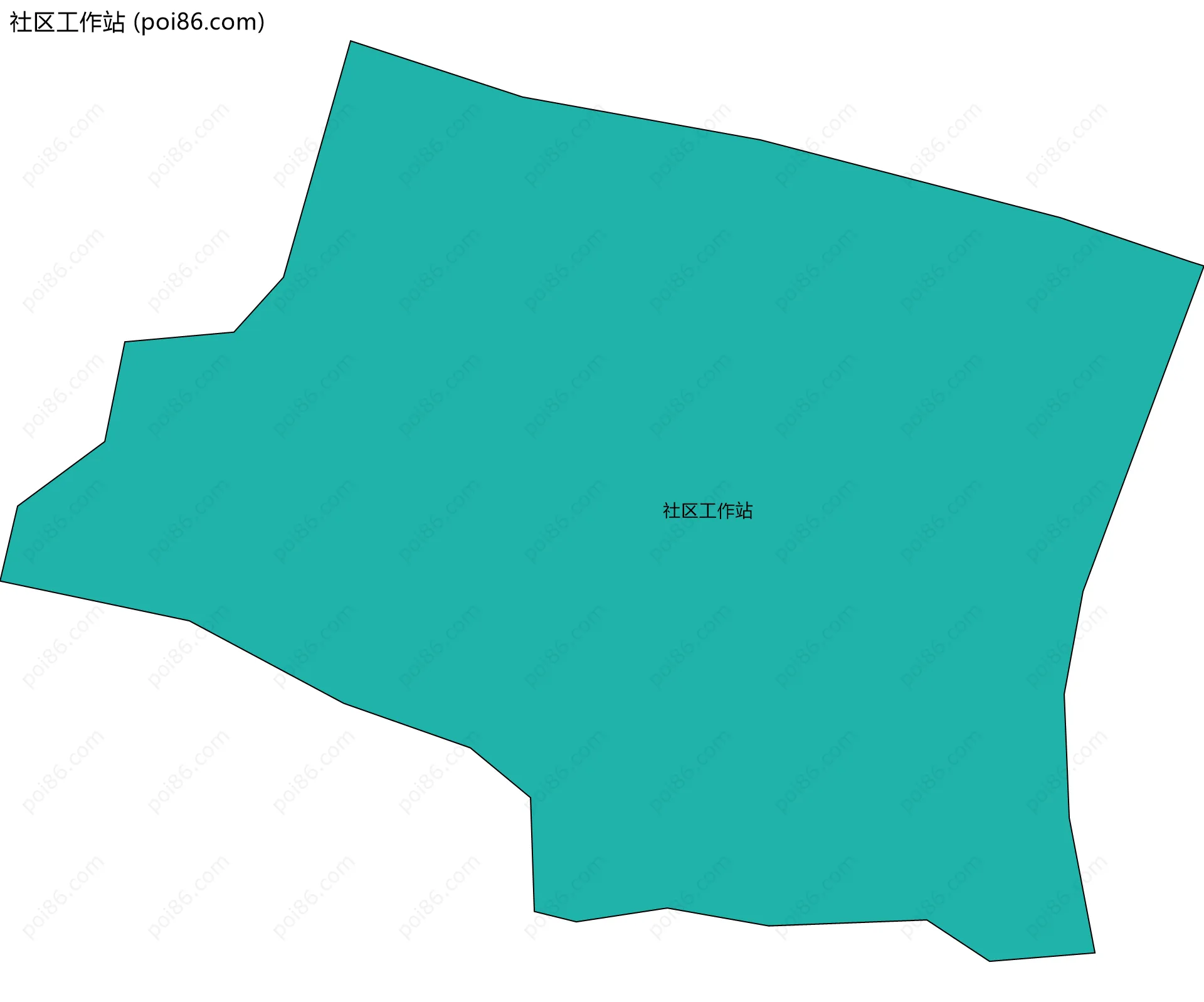 社区工作站边界地图