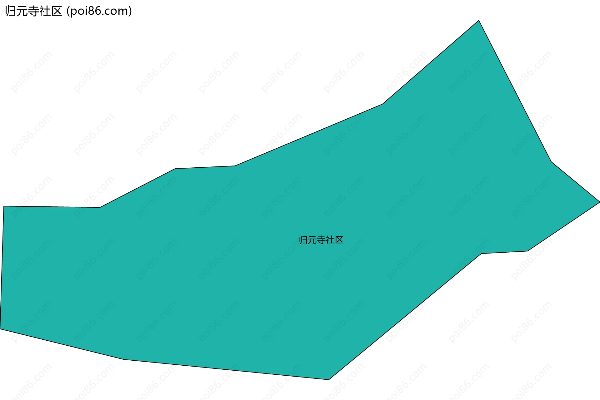 归元寺社区边界地图
