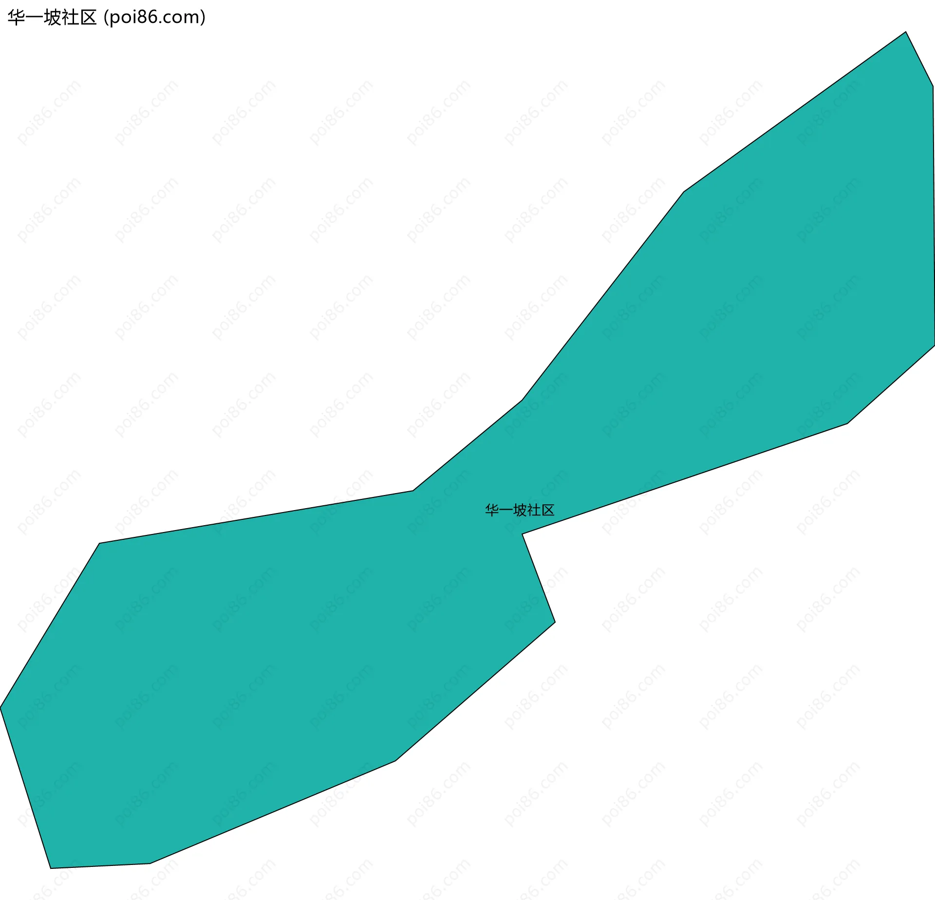 华一坡社区边界地图