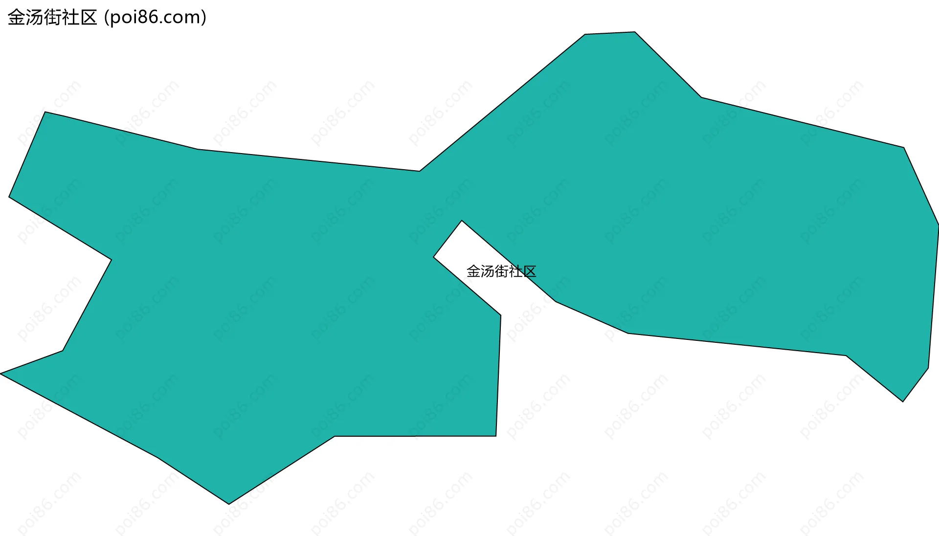 金汤街社区边界地图