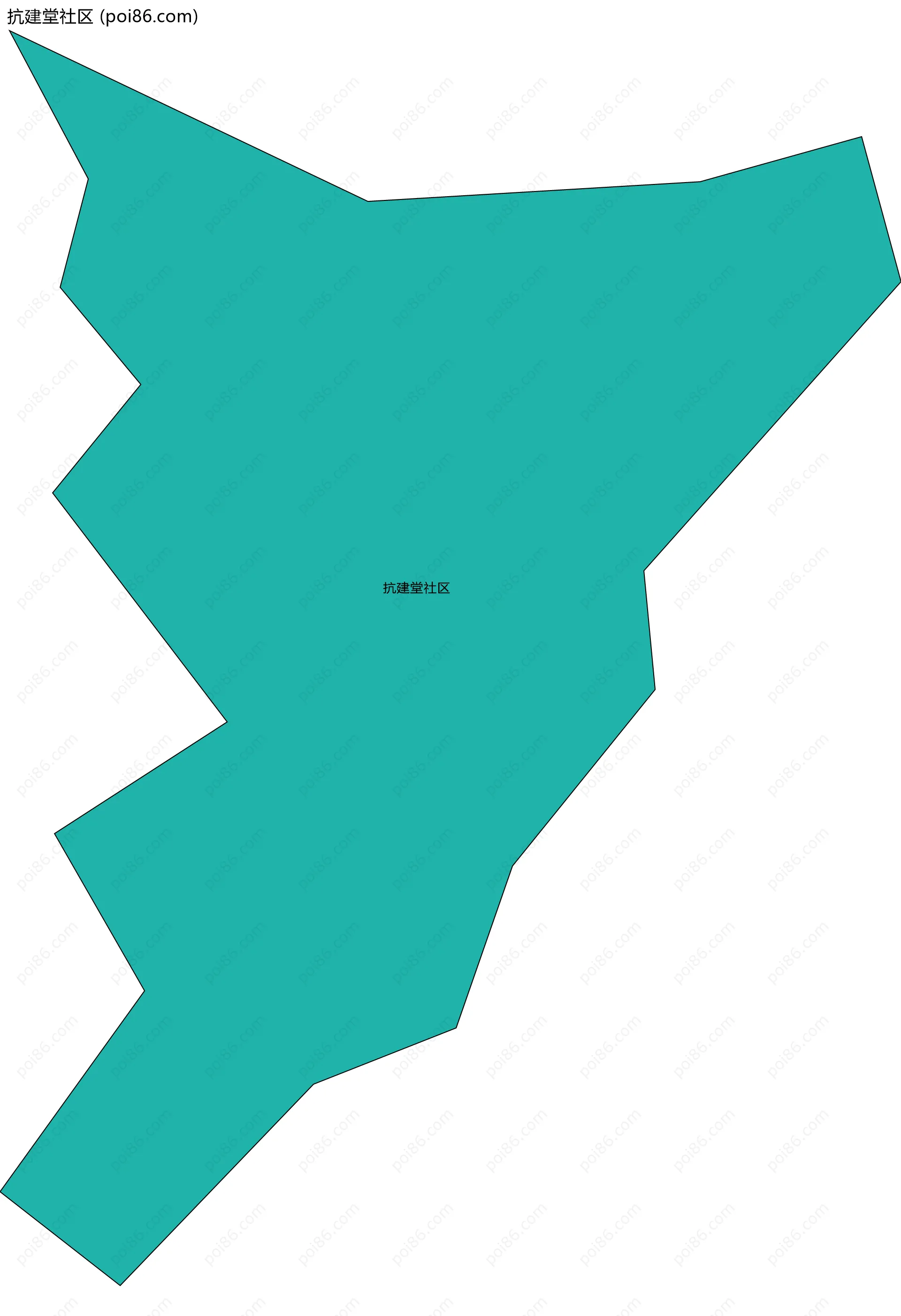 抗建堂社区边界地图