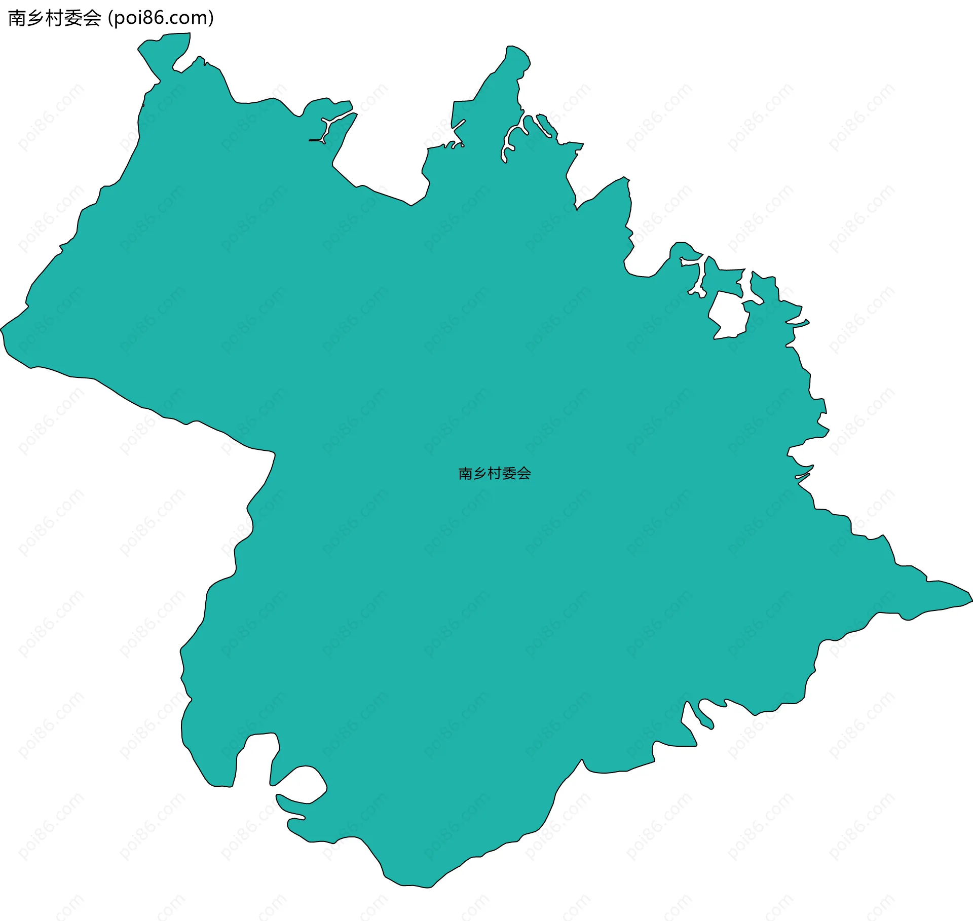 南乡村委会边界地图