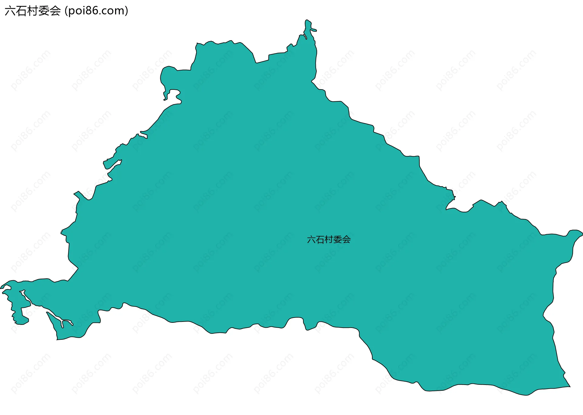 六石村委会边界地图