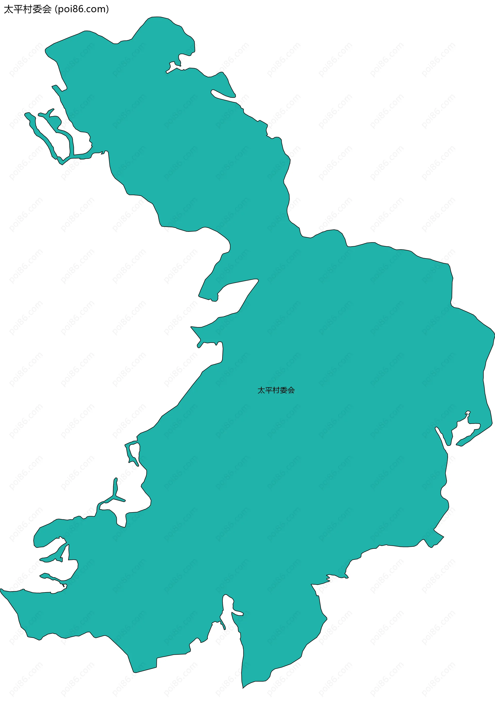 太平村委会边界地图