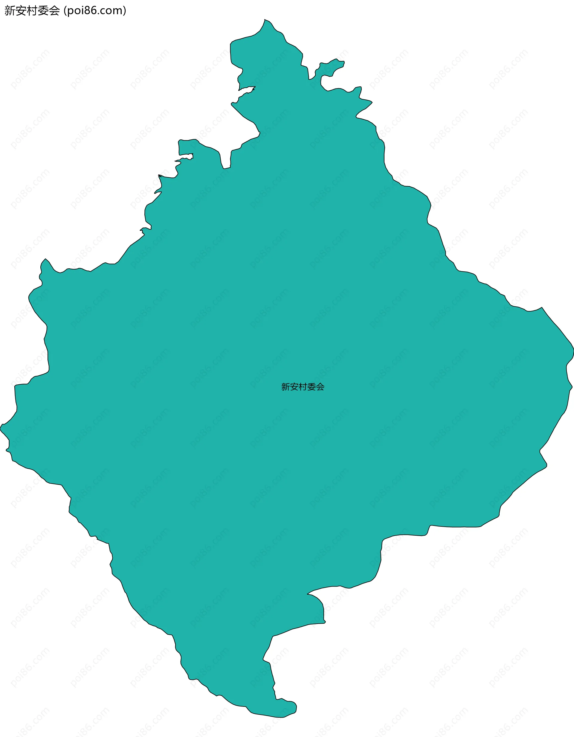 新安村委会边界地图