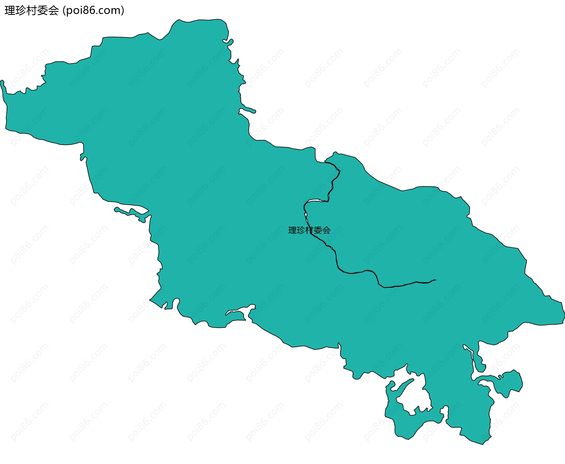 理珍村委会边界地图