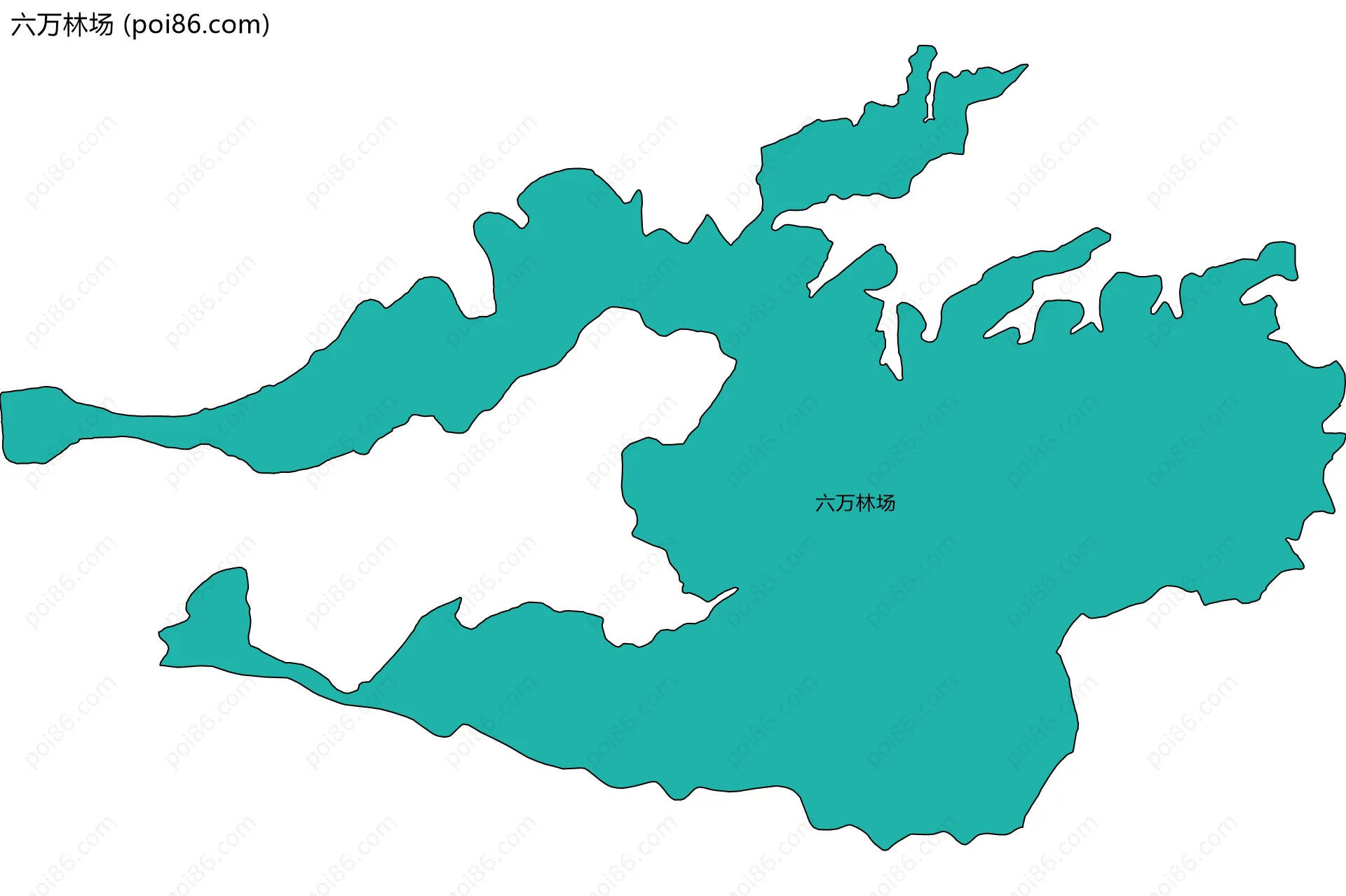 六万林场边界地图