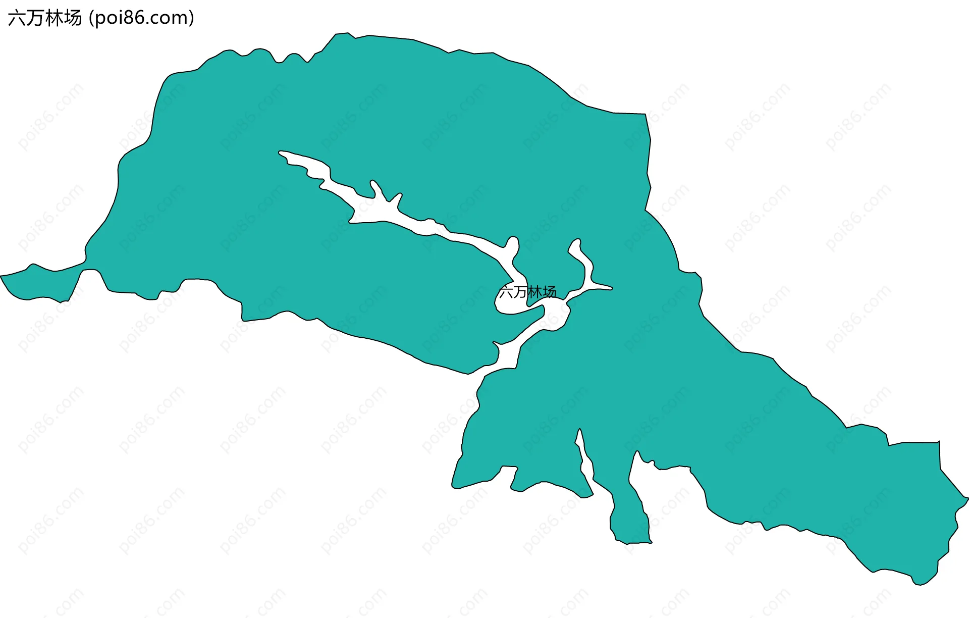 六万林场边界地图