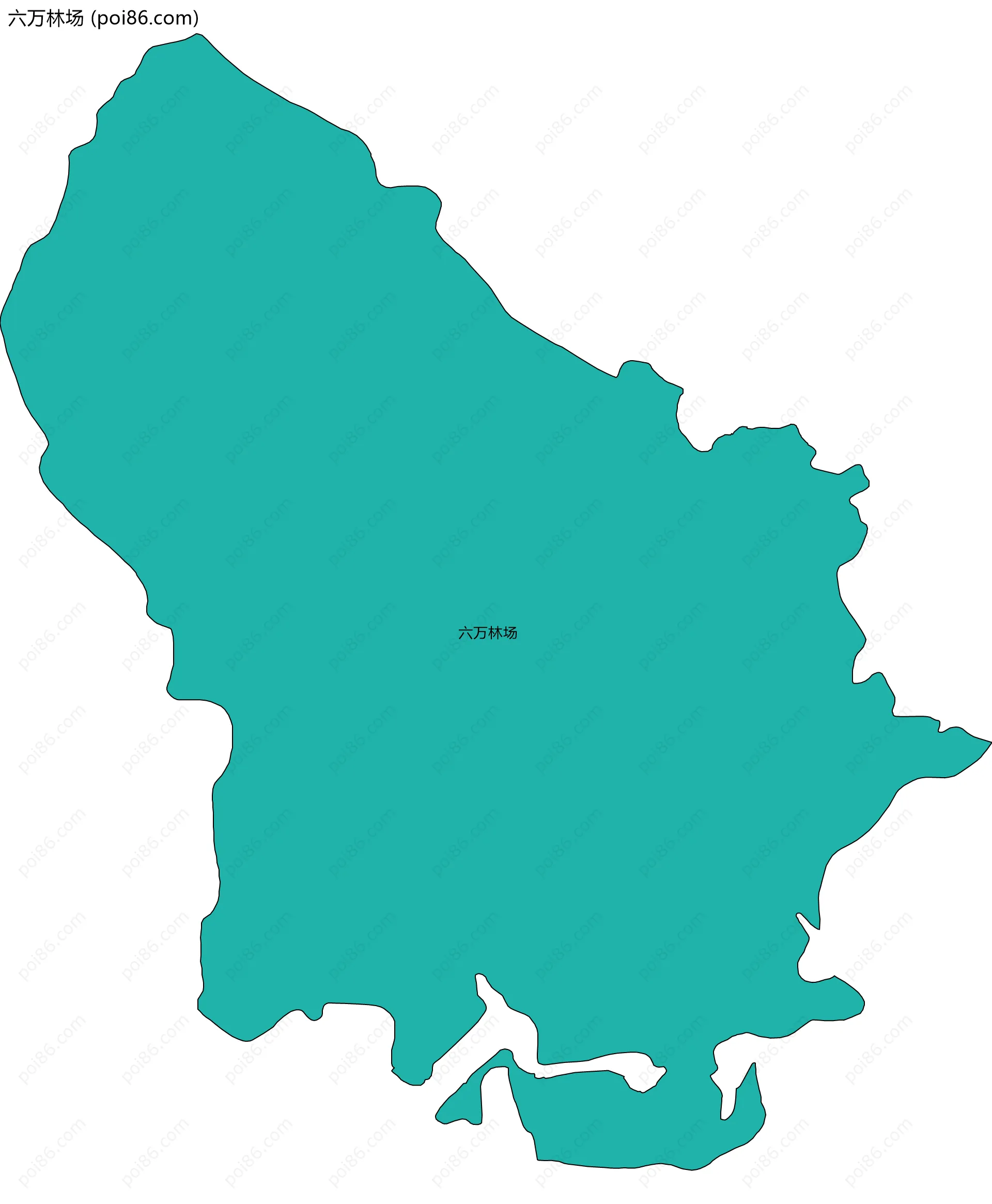 六万林场边界地图