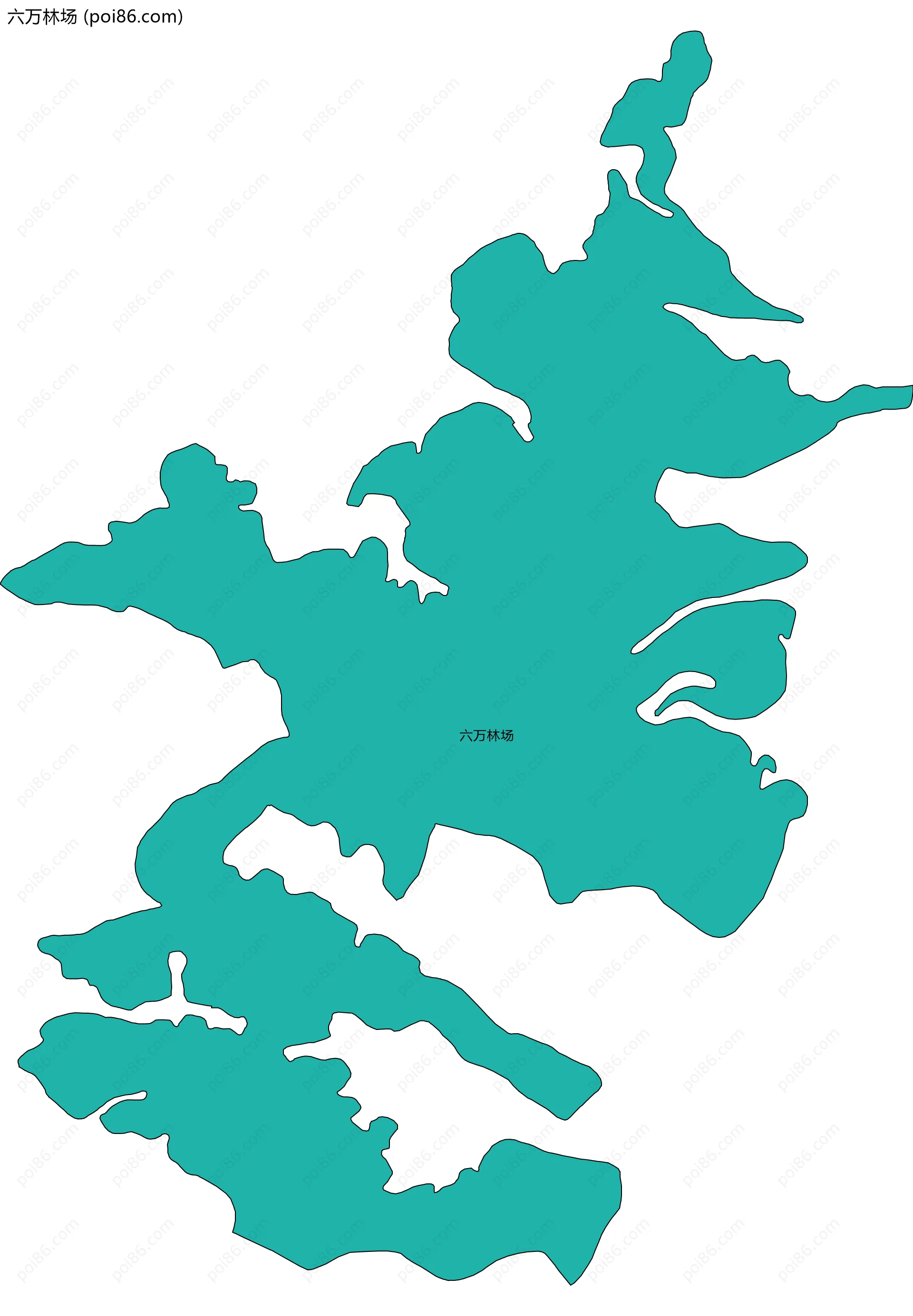 六万林场边界地图