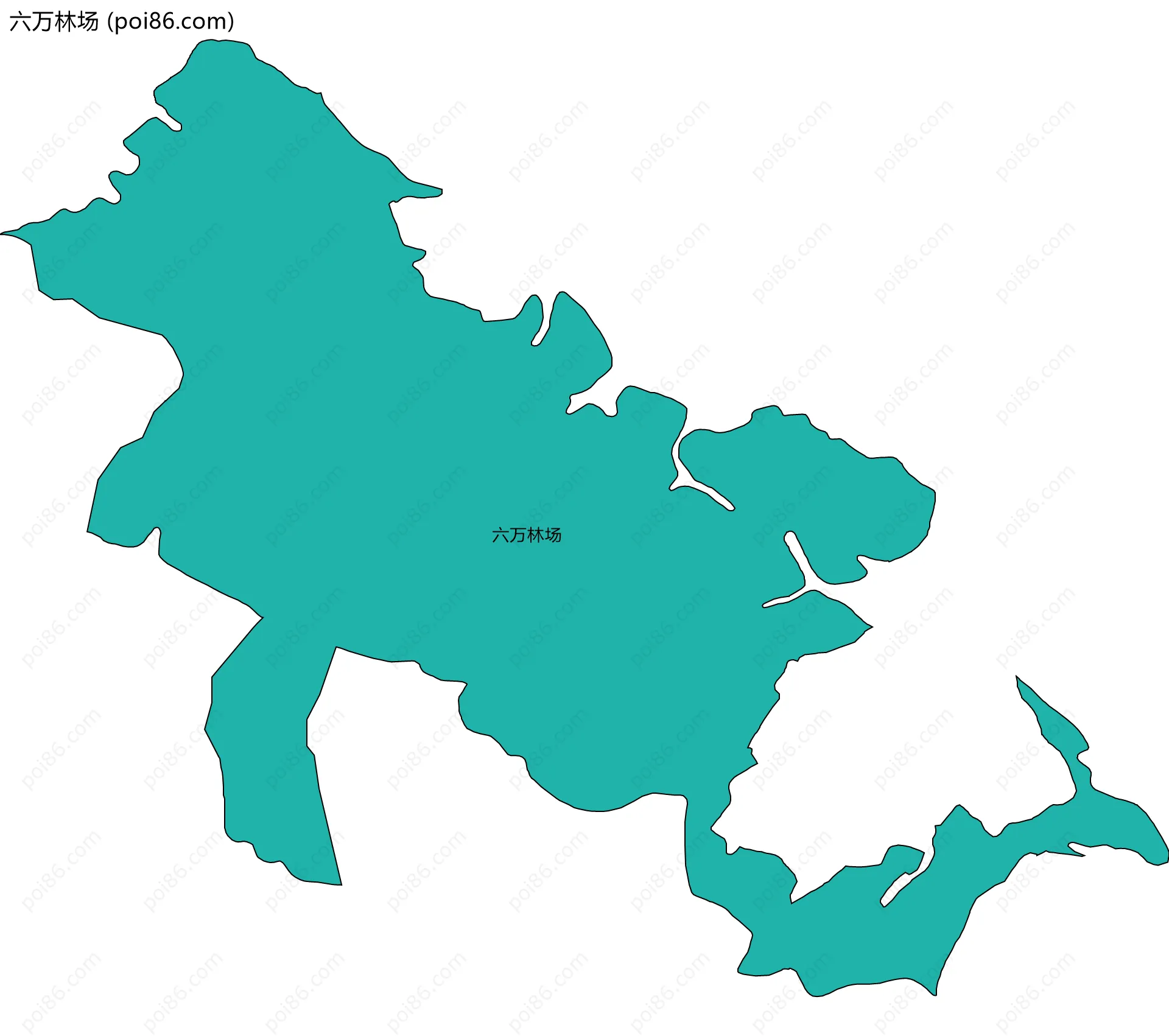 六万林场边界地图