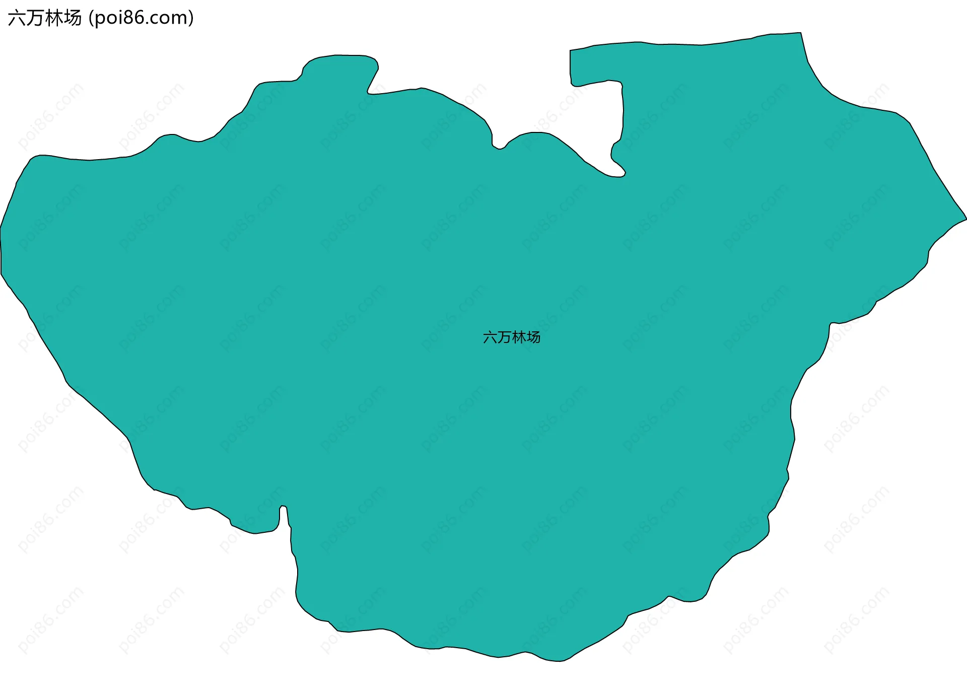 六万林场边界地图