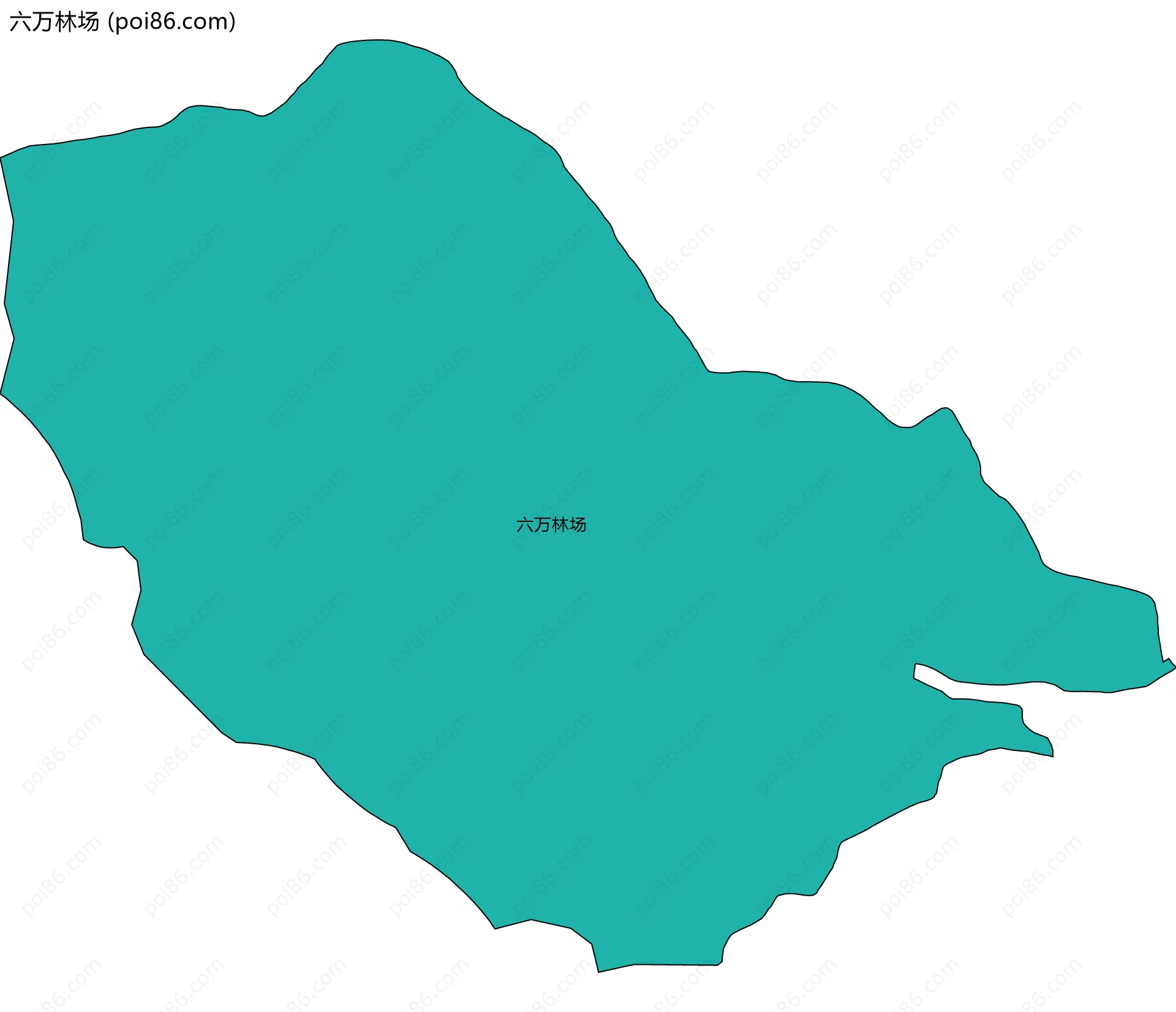六万林场边界地图