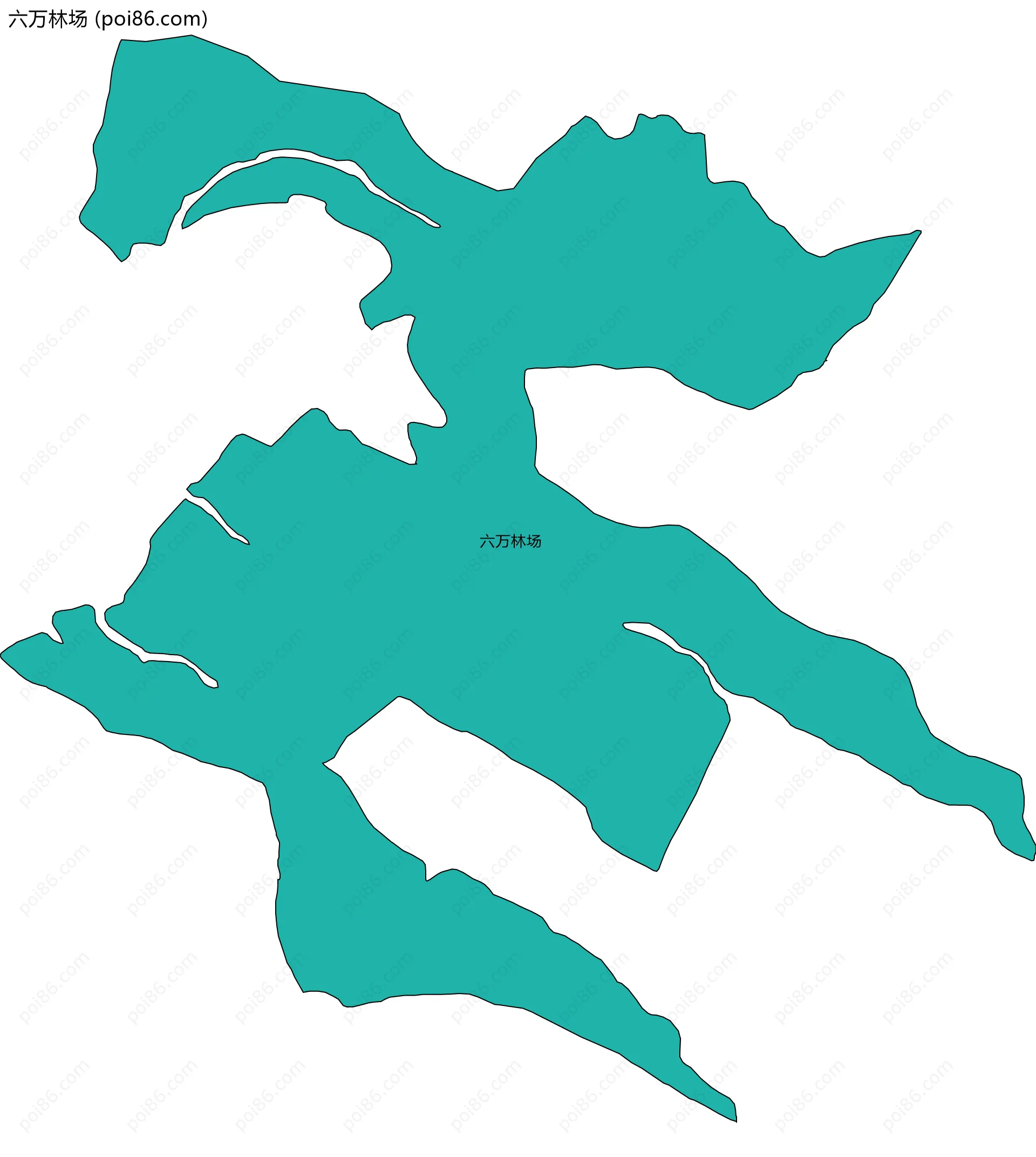 六万林场边界地图