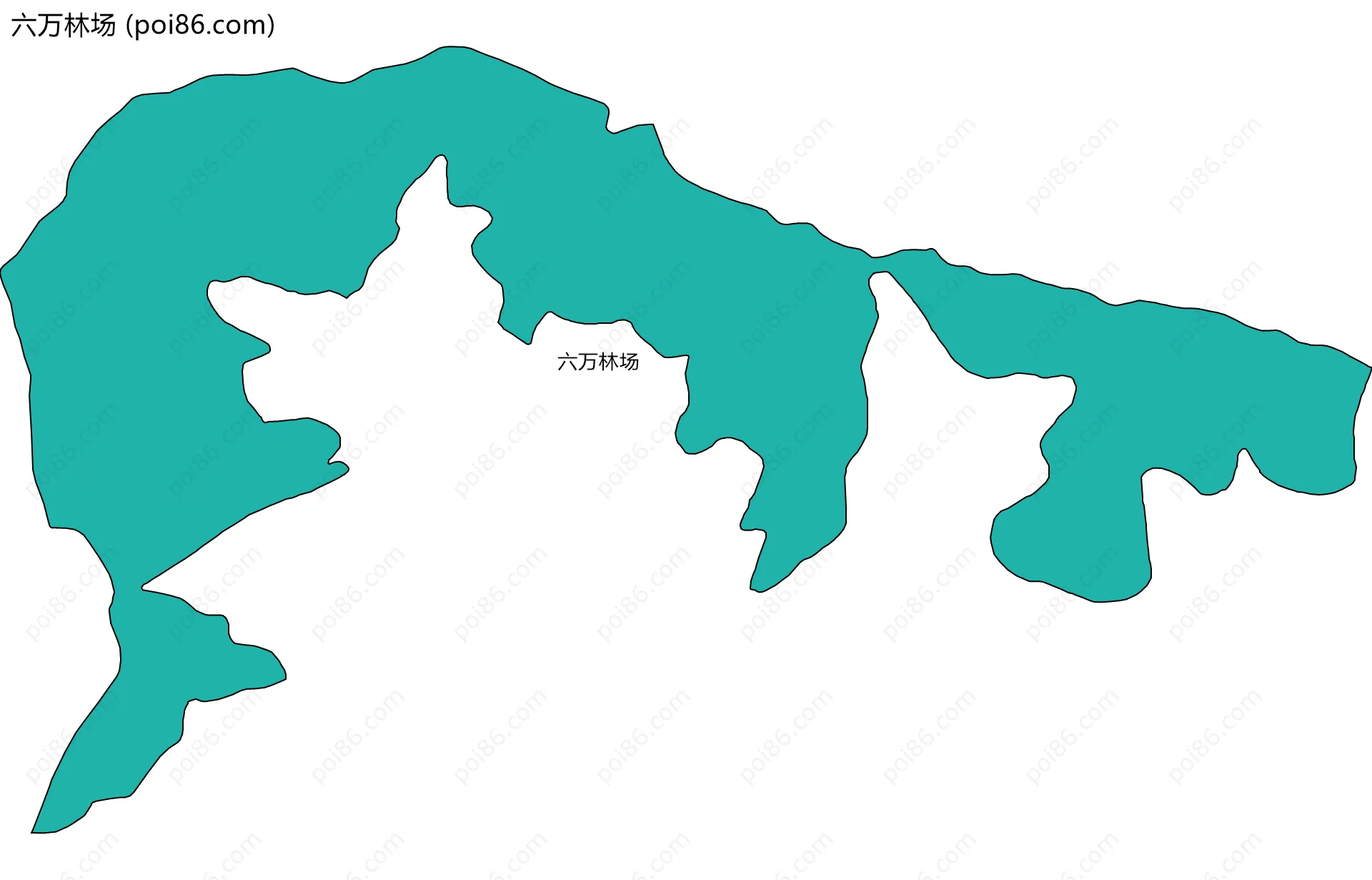 六万林场边界地图