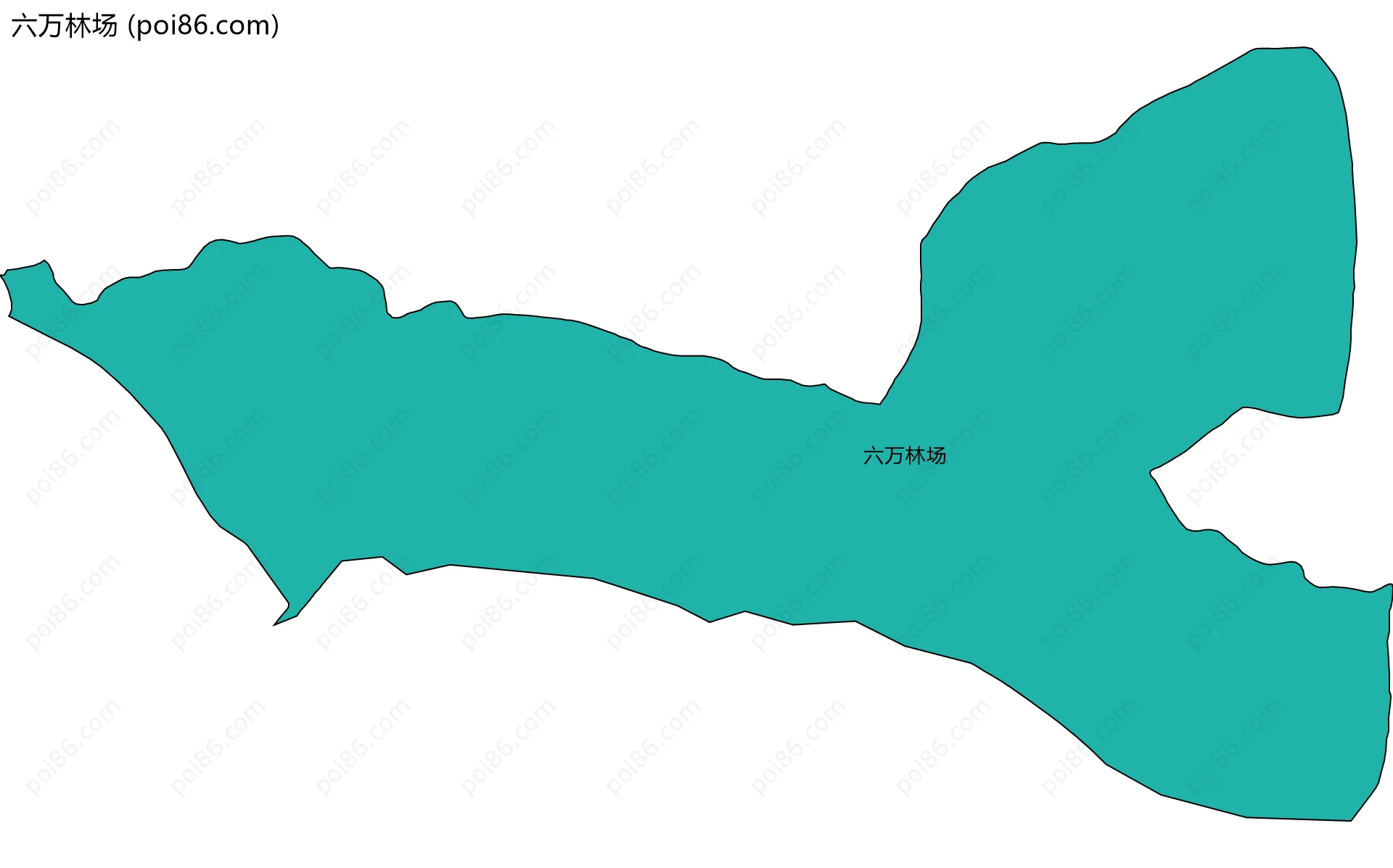 六万林场边界地图