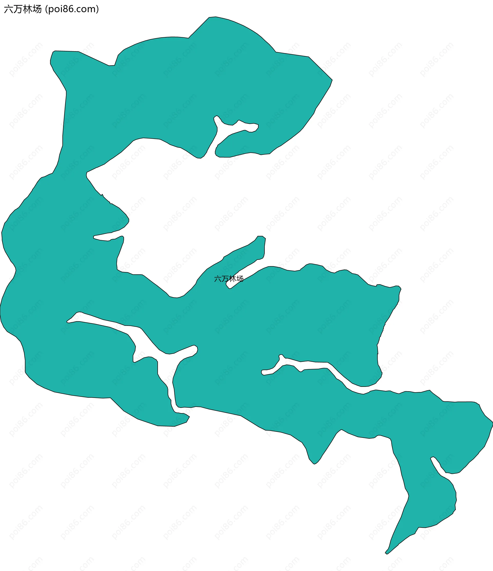 六万林场边界地图