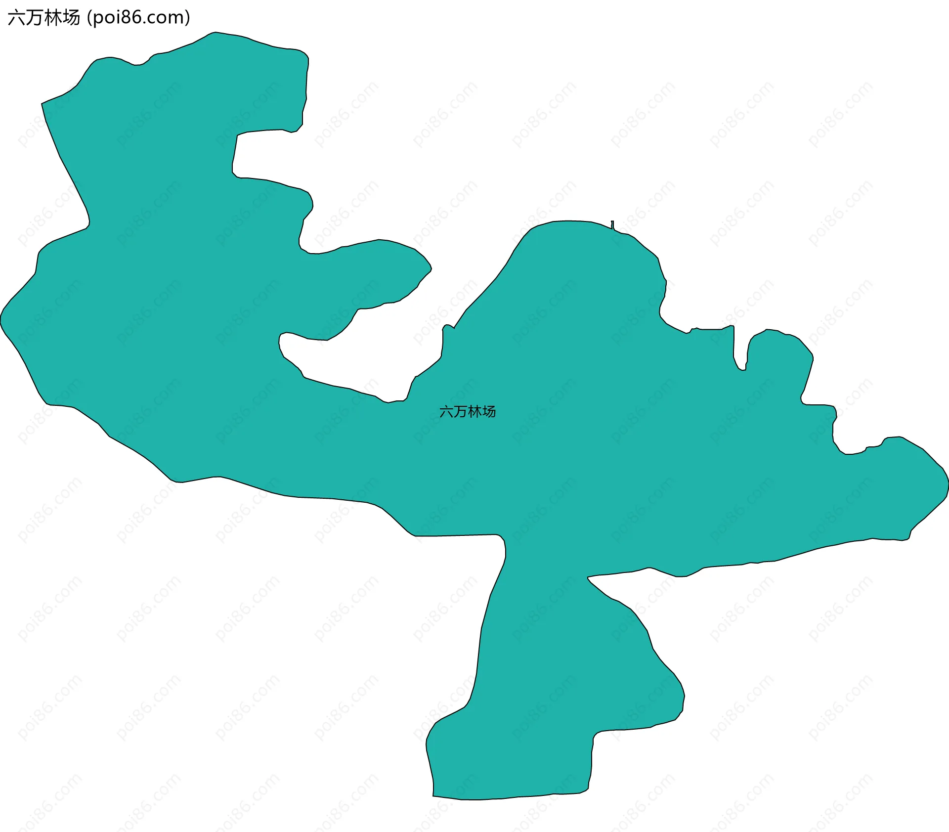 六万林场边界地图