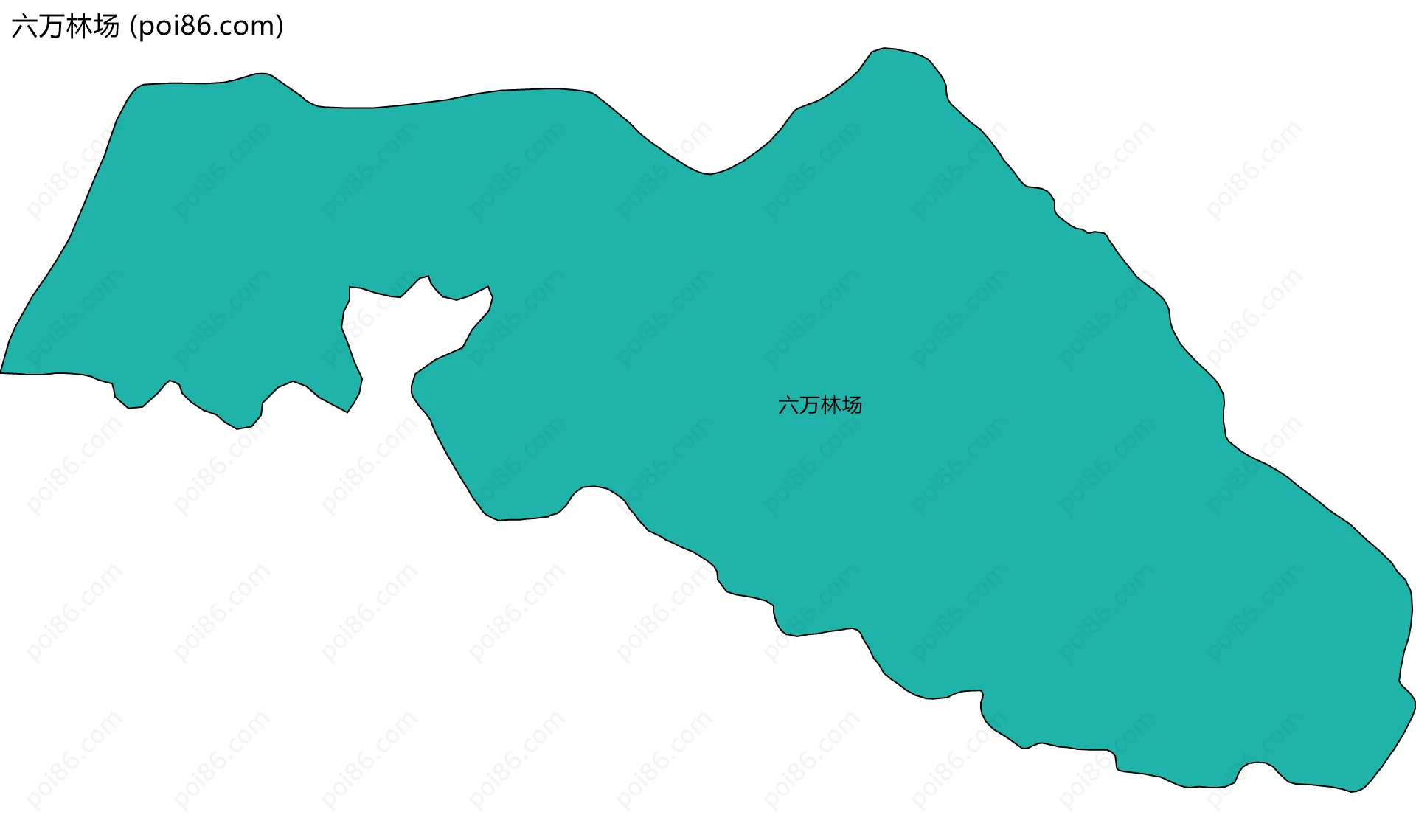 六万林场边界地图