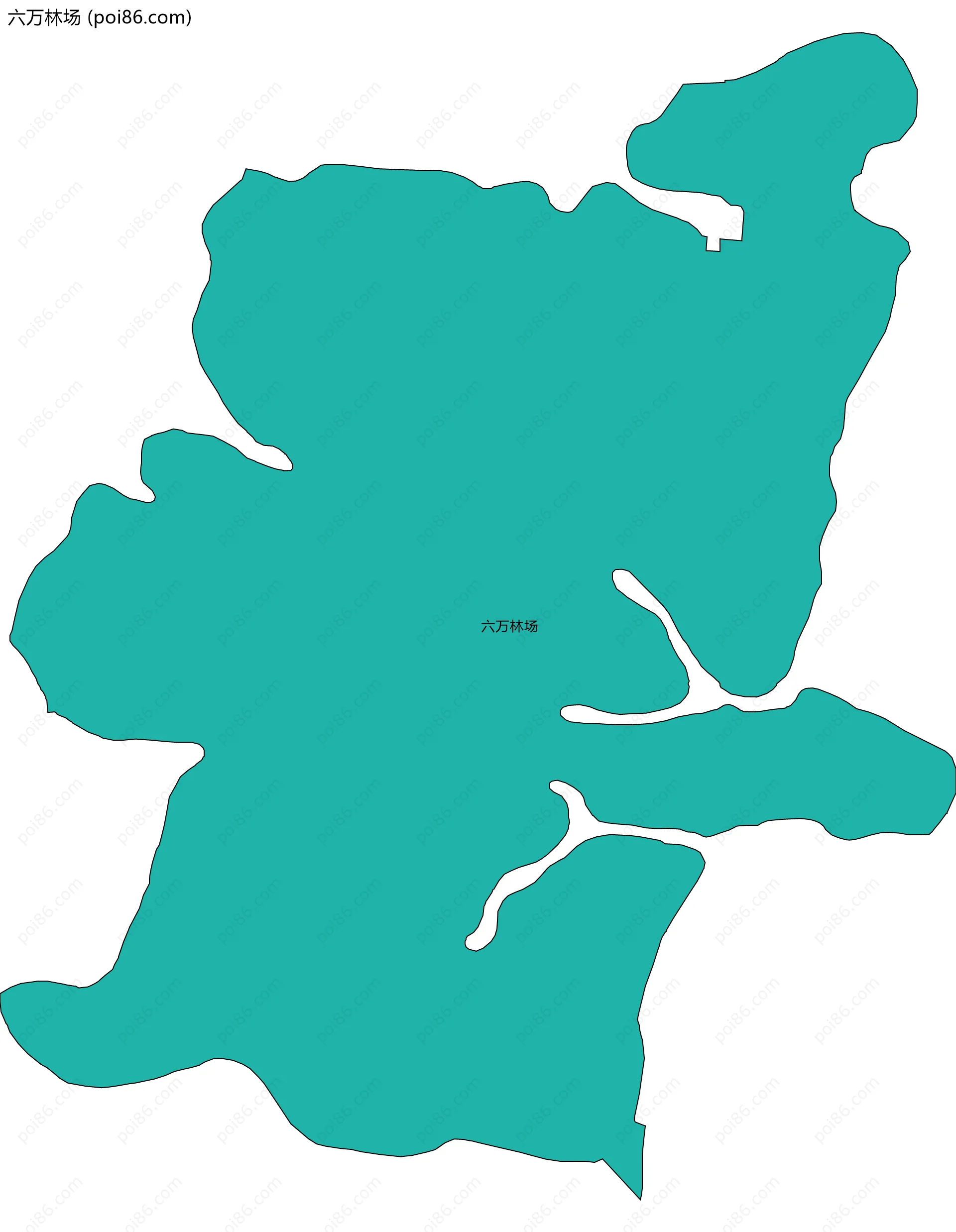 六万林场边界地图