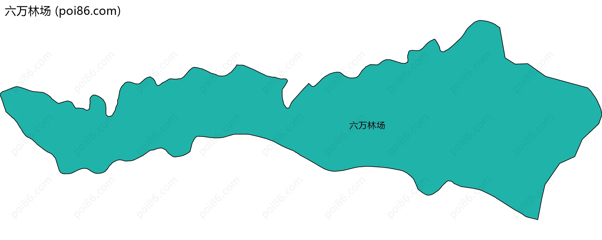 六万林场边界地图