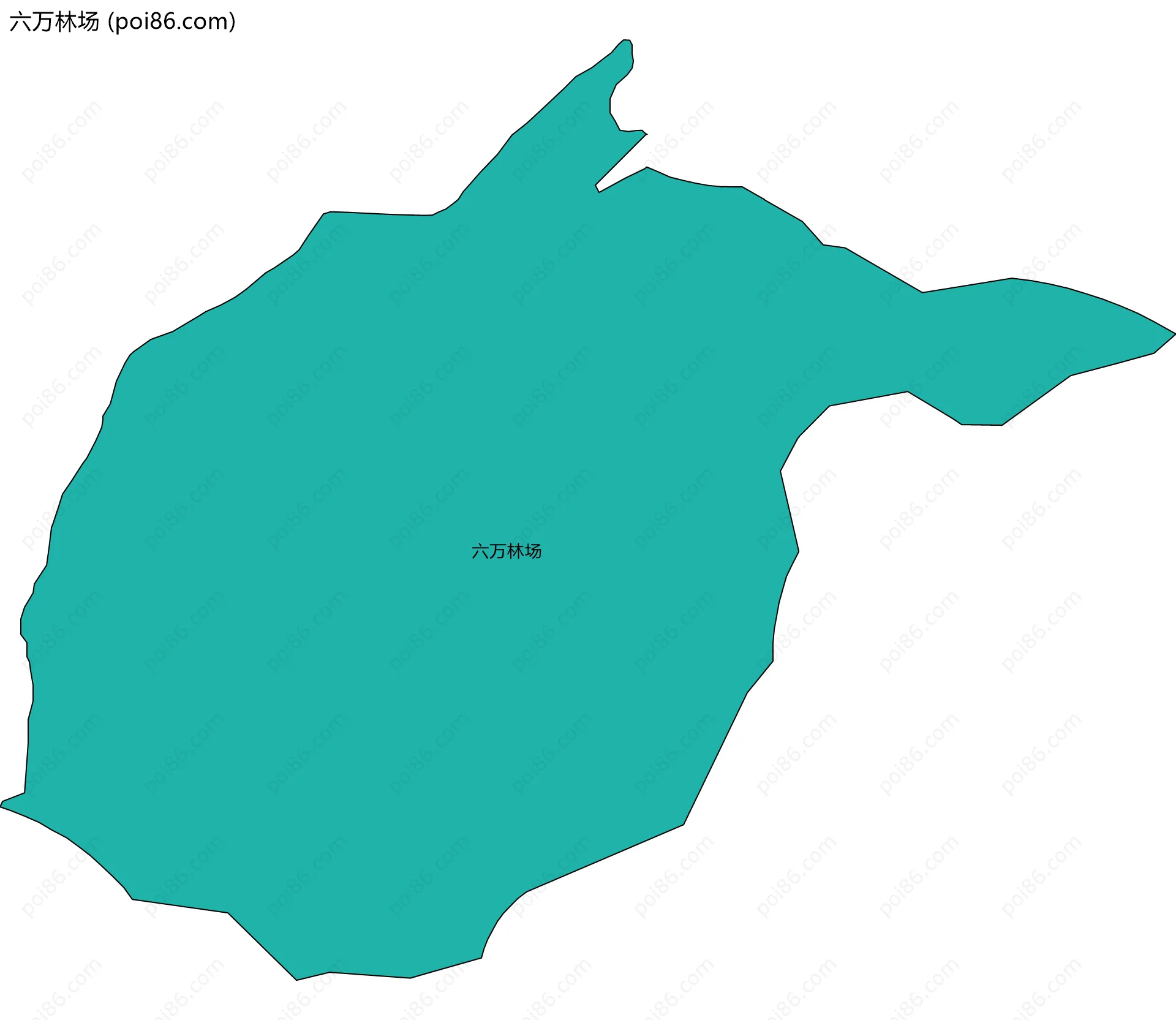 六万林场边界地图