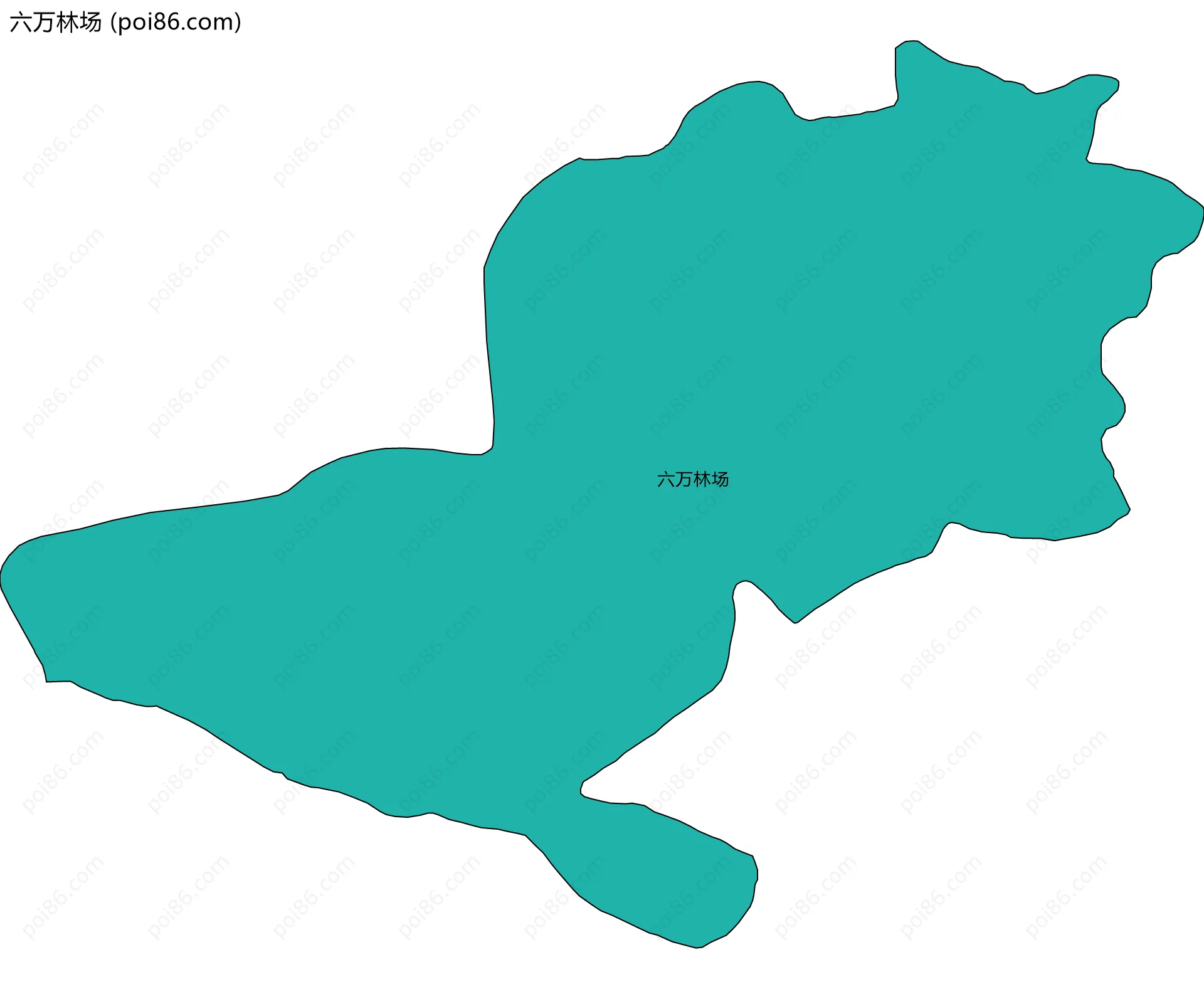 六万林场边界地图